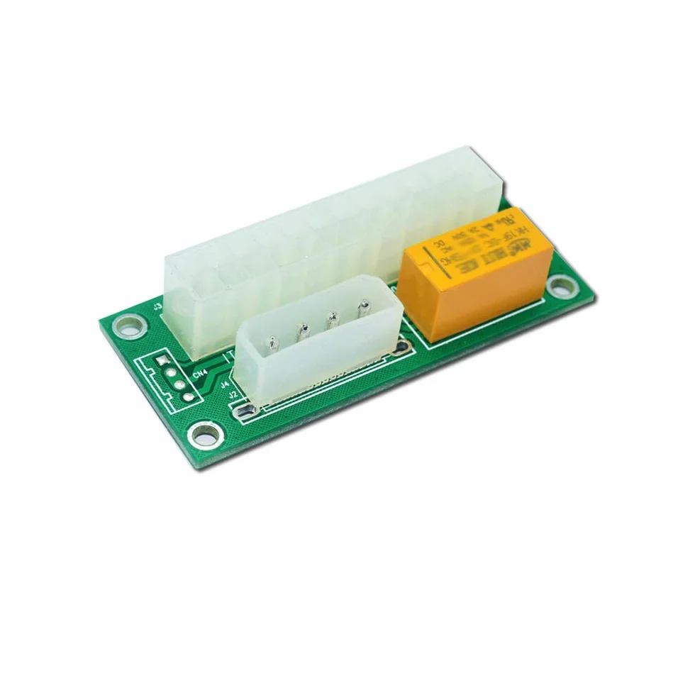 2-pak podwójnego zasilacza, wiele zasilaczy, add2psu ATX 24-pinowe do złącza Molex 4Pin (2 szt.)