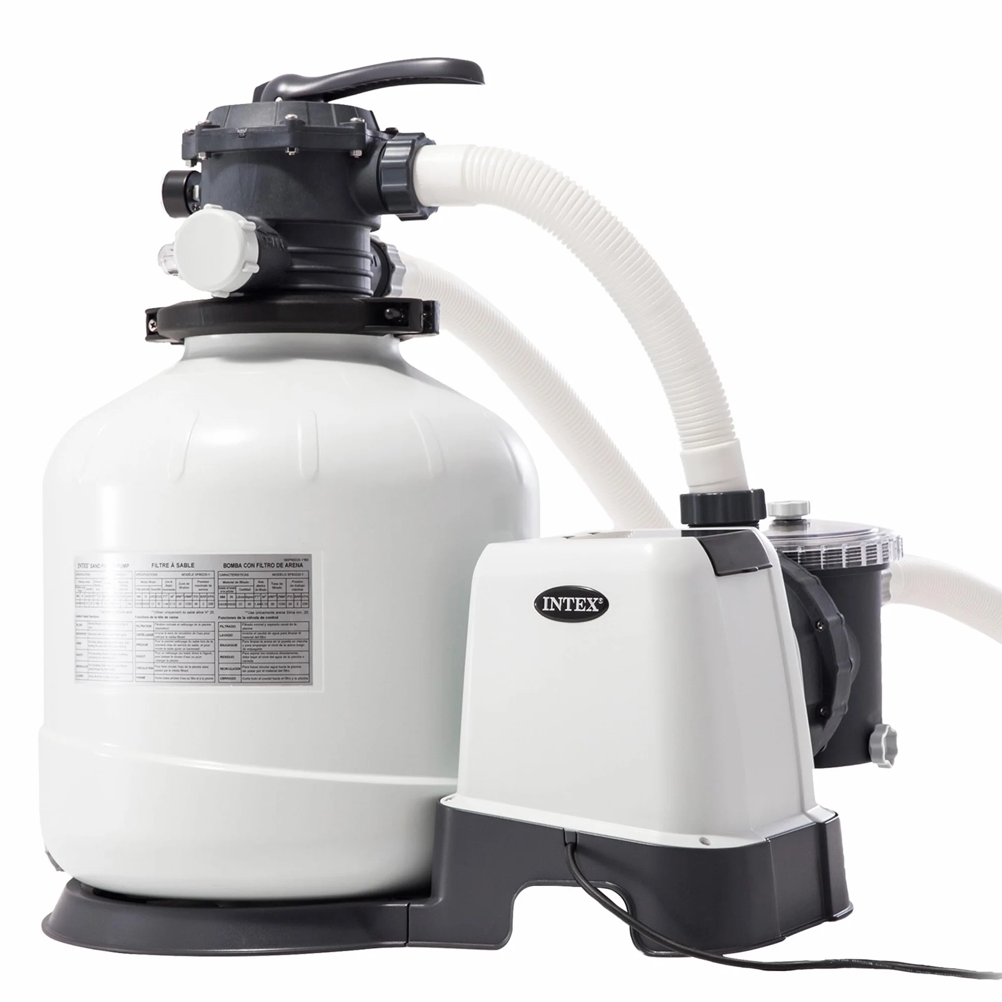 Intex 26652 Pompa Filtrująca 12.000 L/h Biały/Czarny
