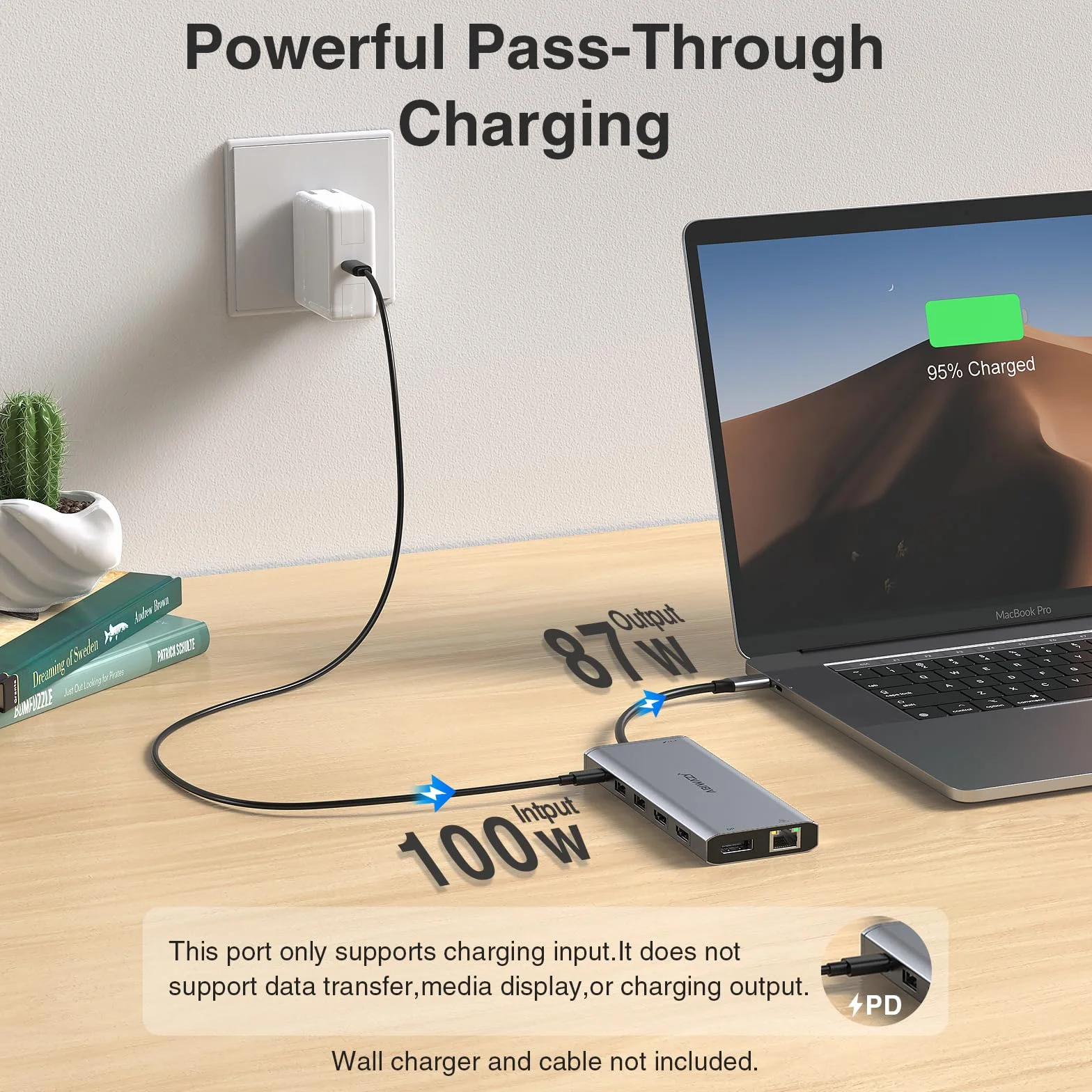 Stacja dokująca USB C, 3 monitory, koncentrator USB C, laptop, podwójny monitor, wieloportowy adapter dokujący, USB C na 2 HDMI, 4K DisplayPort, ładowanie PD, Ethernet, 7 portów USB C/A, SD/TF, audio