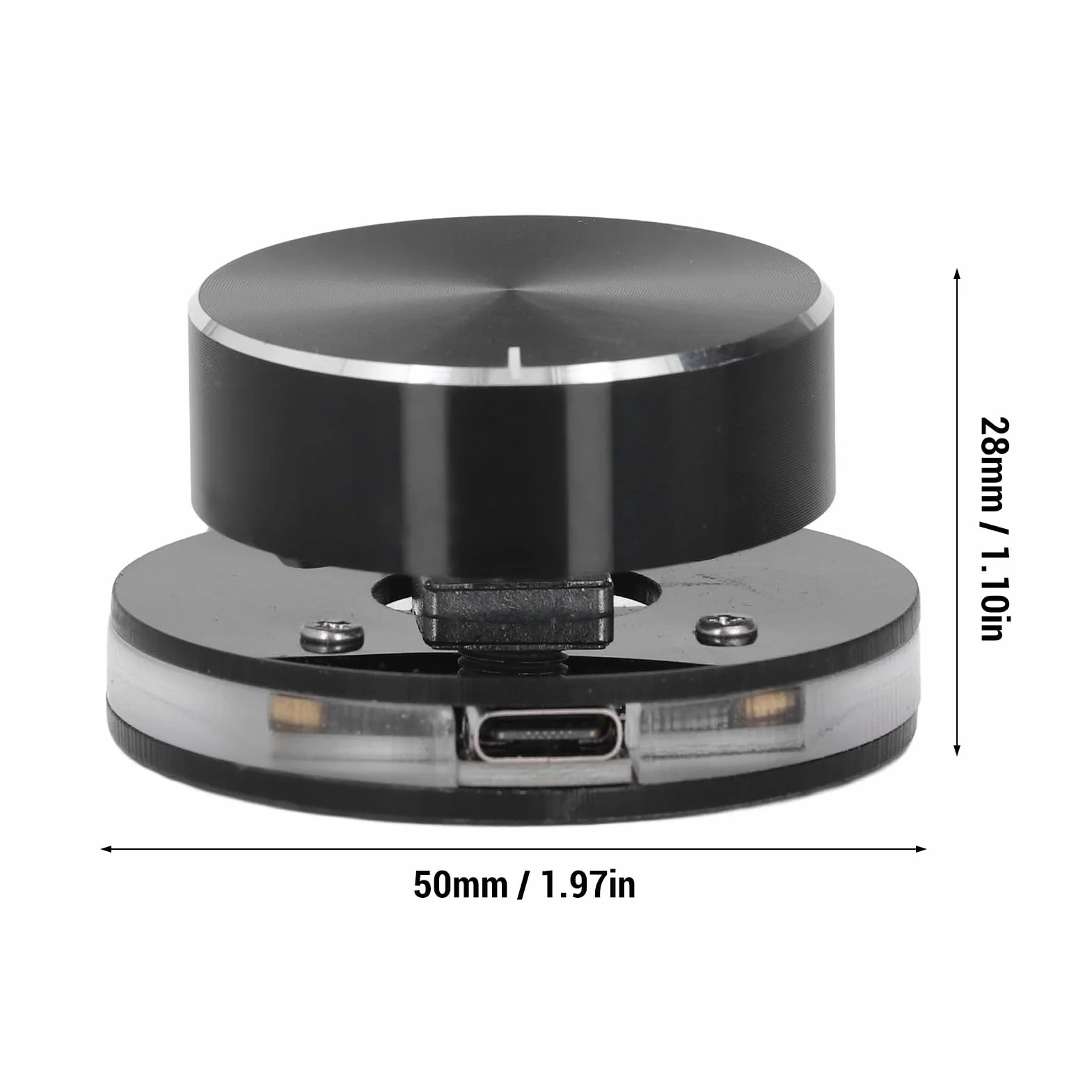 Pokrętło Sterowania Objętościami USB, Multimedia RGB Light Controller z Klawiszem Skrótów dla Systemu Laptopa z Systemem Android System PC