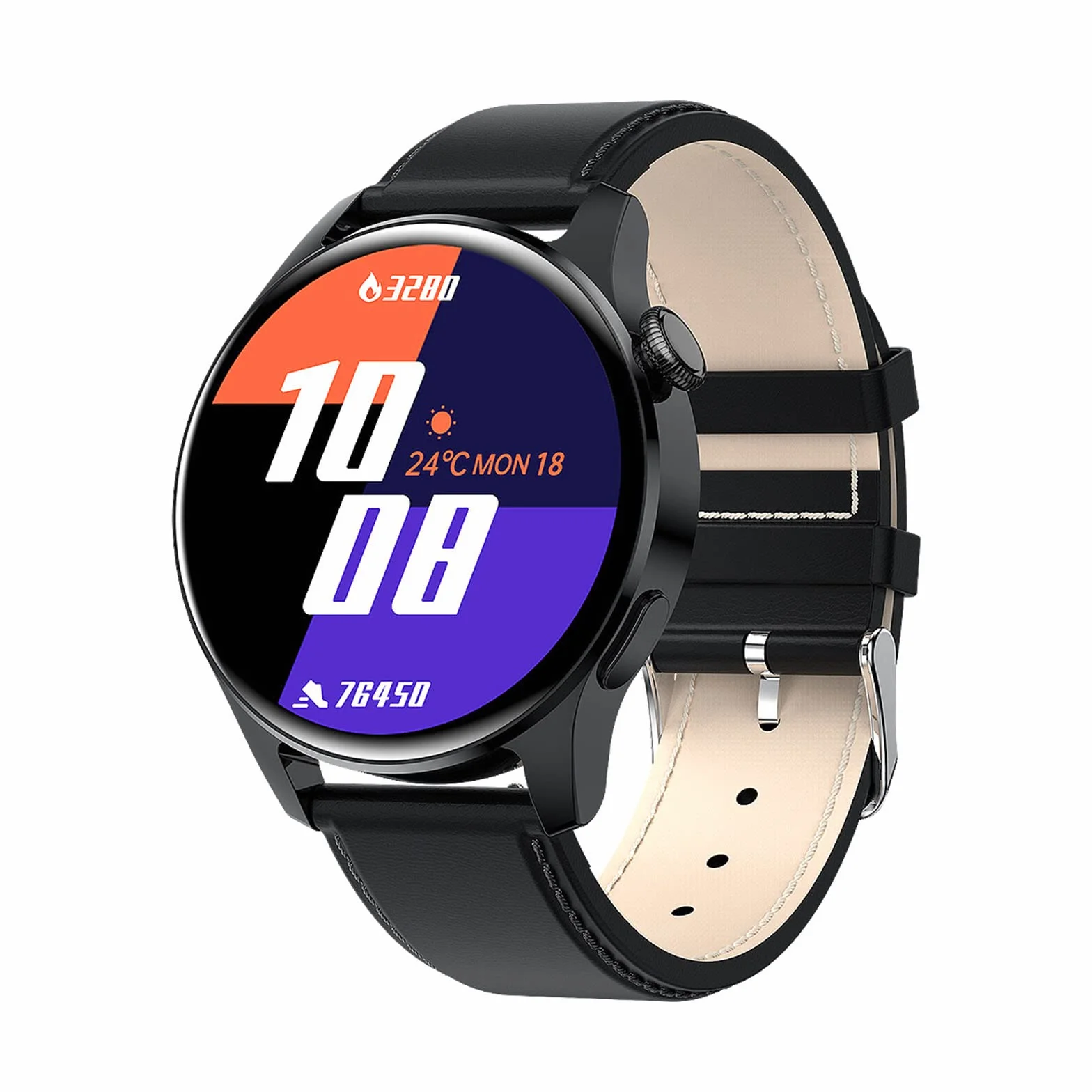 Android Smart Watch dla mężczyzn inteligentne zegarki dla kobiet smartwatch z funkcją połączenia i tekstem opaska na nadgarstek Bluetooth rozmowa muzyka robienie zdjęć liczenie kroków, Czarny A