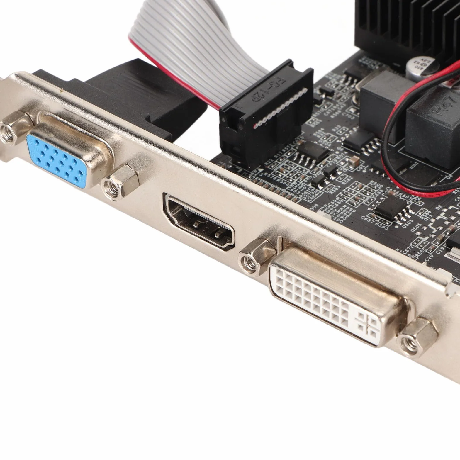 GT 730 4 GB DDR3 128-bitowa Karta Graficzna, Komputer PC, Karta Graficzna do Gier Wideo, GPU, HDMI, DVI, VGA, PCI Express X16 2.0, Wentylator Chłodzący, Superkompaktowy
