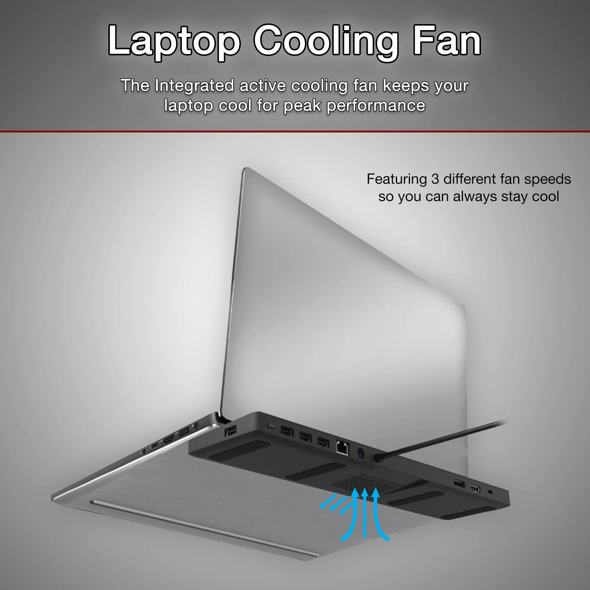 CA Essential Docking Station – stacja dokująca USB C z aktywnym chłodzeniem laptopa, dwa wyświetlacze 4K, 4 porty USB typu A, złącze Ethernet, zasilanie do laptopów (DS-2000)