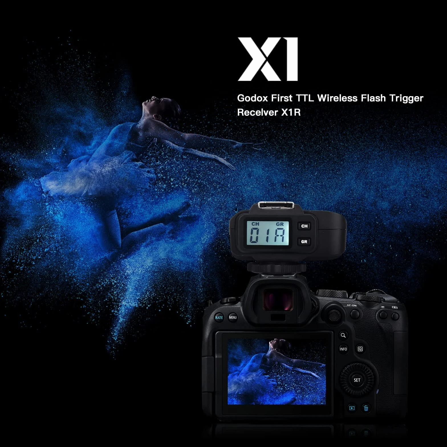 Godox X1R-N TTL 2.4G bezprzewodowy odbiornik wyzwalający lampę błyskową do aparatów serii Nikon (X1R-N)