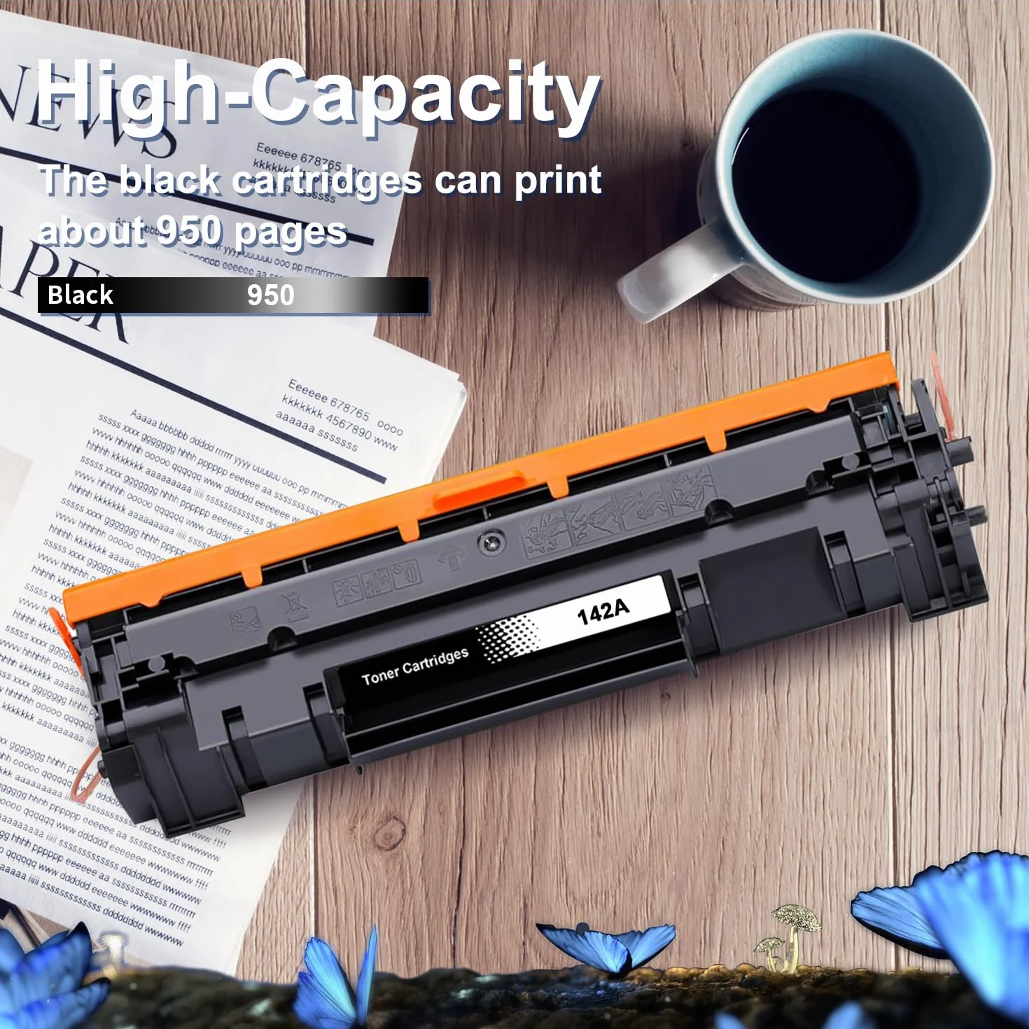 LOSMANN Toner 142A z chipem kompatybilny z HP 142A W1420A do HP Laserjet MFP M140w Toner M110w M110 MFP M140 MFP M139w M139 142X W1420X (1 czarny)