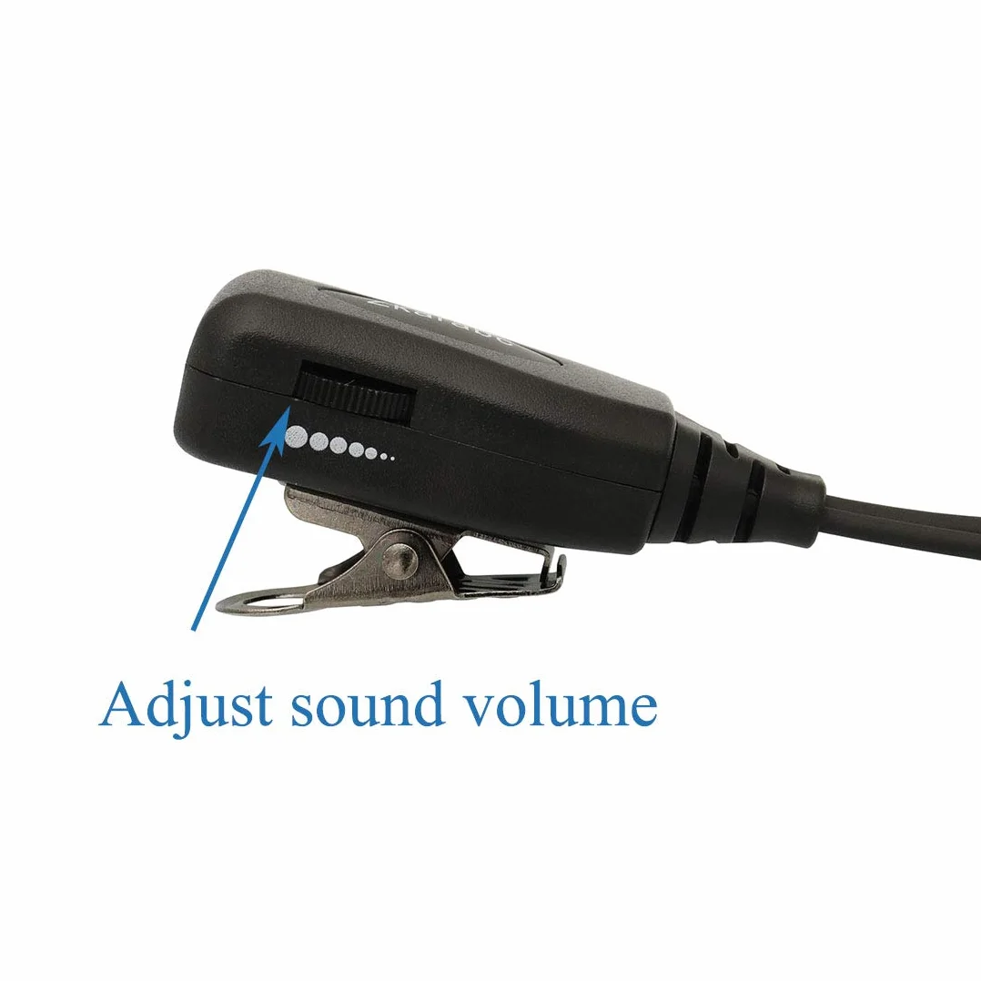 Walike Talkie słuchawki douszne z mikrofonem, kształt G, regulowana głośność, zestaw słuchawkowy, kompatybilne z Motorola CLS1410 CLS1110 BRP40 CP200 CP200D CP185 DTR650 RDU2020 RDU4100 RDU4160D