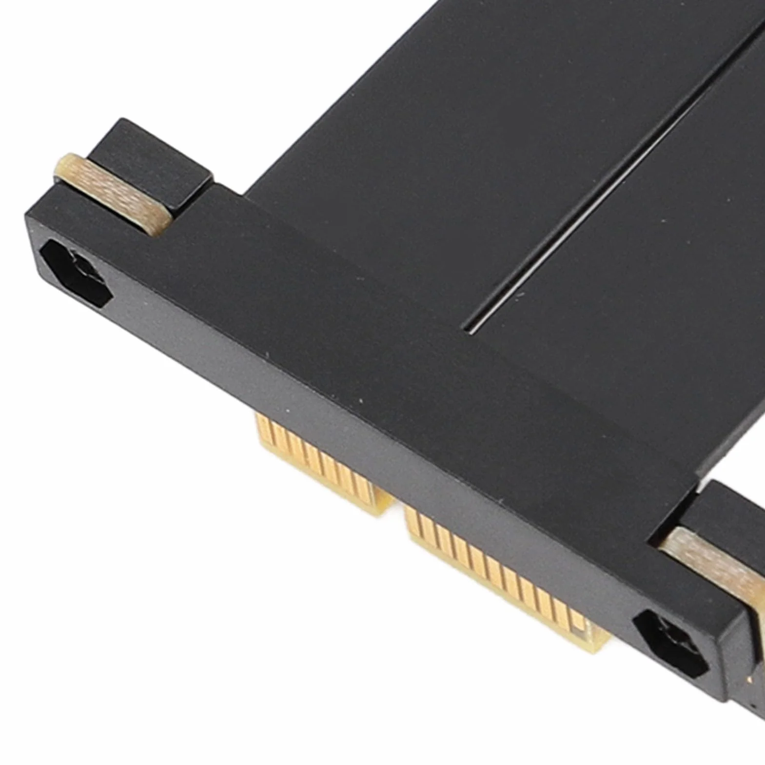 Fyearfly PCIe 4.0 X1 przedłużacz Riser Extension Kabel Straight to 90° do M.2 WiFi Firewire USB 2.5G kart dźwiękowych i dysków twardych (5 cm)