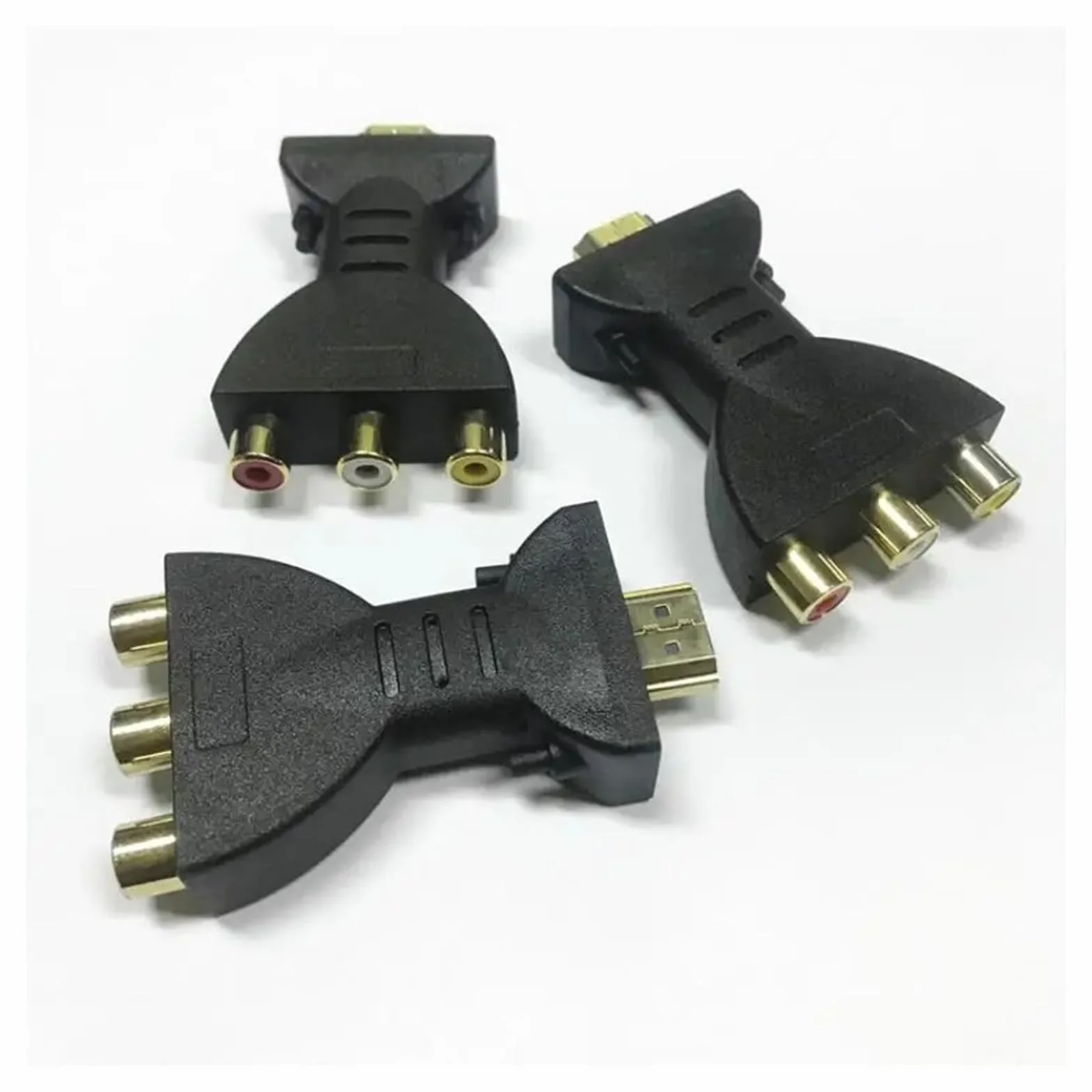 1080P RCA AV do HDMI konwerter adapter z kablem USB do HDTV Box