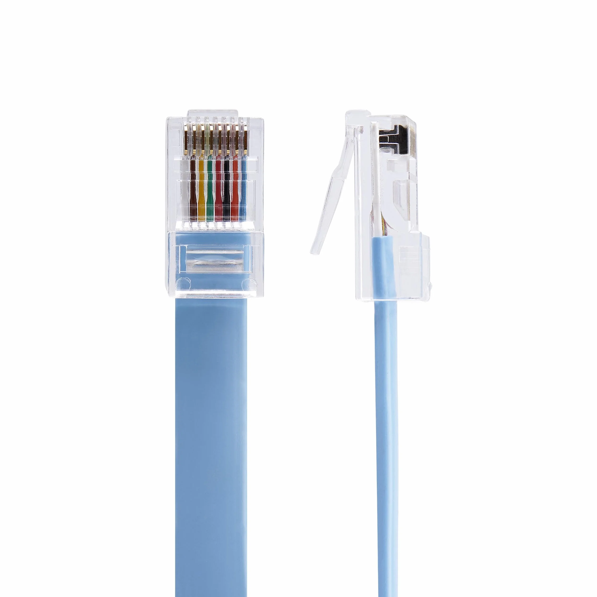 StarTech.com ROLLOVERMM6 Kabel do konsoli Cisco, Ethernet RJ45, kabel sieciowy, RJ-45 (M) do RJ-45 (M), formowany 1,8 m, płaski, niebieski
