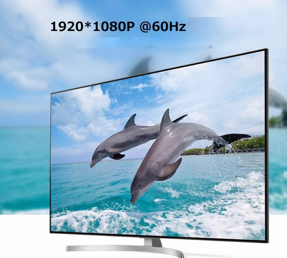 Adapter HDMI na VGA DVI HDMI obsługuje 480P 720P 1080P HD z wieloportowym konwerterem audio, czarny
