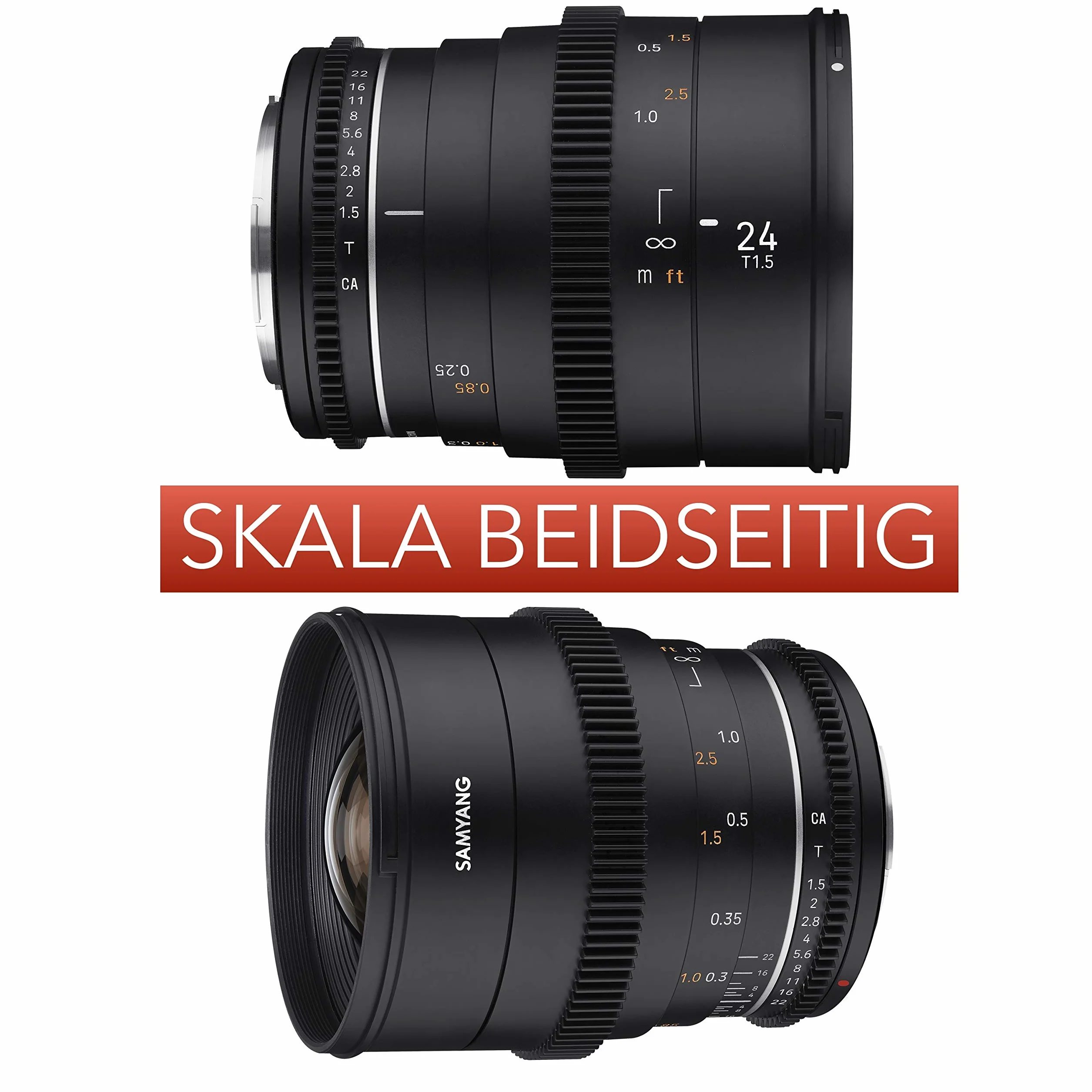 Samyang MF 50 mm T1,5 VDSLR MK2 MFT – jasny obiektyw T1,5 Normal Cine-und Video do MFT Mount, stała ogniskowa 50 mm, Follow Focus wieńce zębowe pełnoklatkowy, APS-C i MFT, rozdzielczość 8K