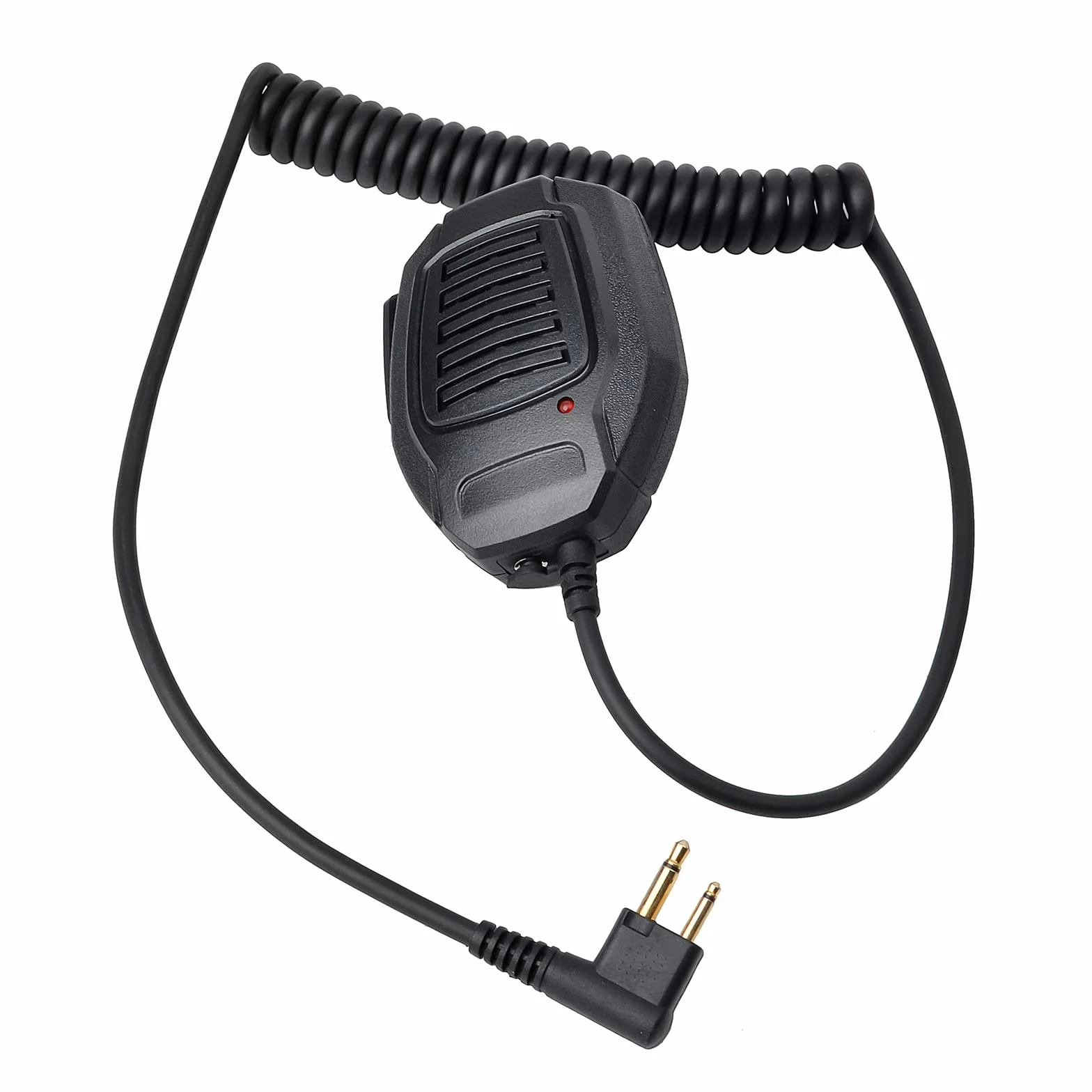 UAYESOK Zdalny dwukierunkowy mikrofon radiowy, 2-pinowy ręczny głośnik na ramię mikrofon z gniazdem słuchawkowym 3,5 mm, kompatybilny z Motorola DP1400 CP040 GP300 XT420 XT460 Hytera Midland G15 G18