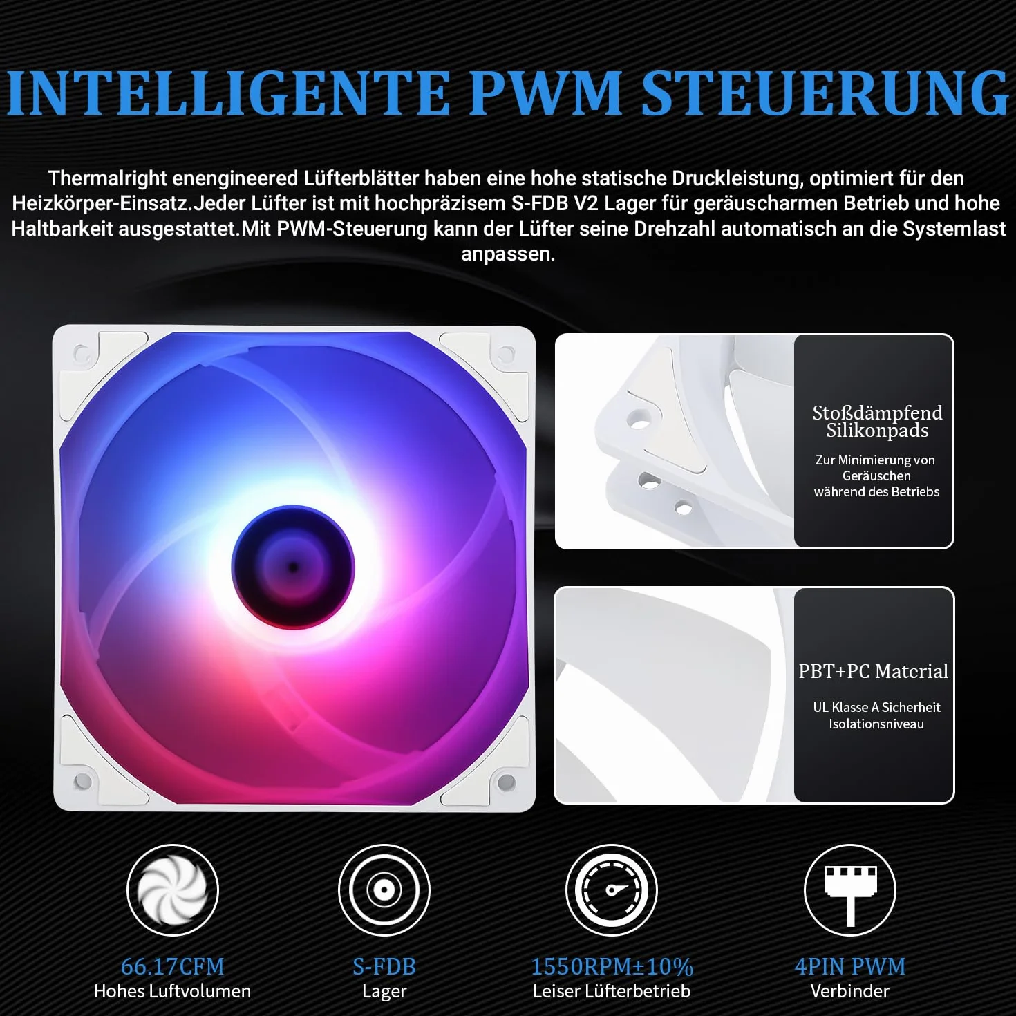 Thermalright Aqua Elite 240 Biały ARGB Chłodzenie Procesora Wodne, Biały Aio Chłodnica Procesora, 240 Rzędów Wymiany Ciepła, Łożysko S-FDB, dla AM4/AM5, Intel LGA115x/1200/1700/1851