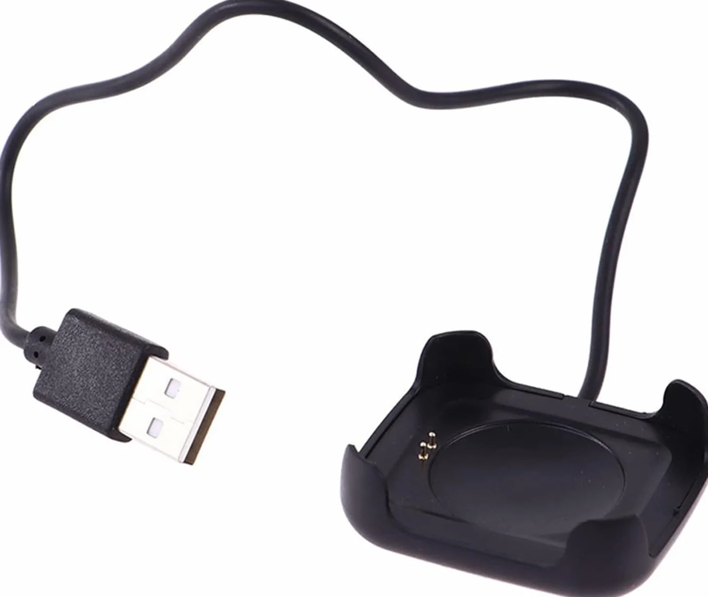 Czarny kabel do ładowania do smartwatcha HW22, inteligentny zegarek, magnetyczna ładowarka, uchwyt dokujący, stojak, kabel ładujący USB, adapter do smartwatcha, kable i ładowarki (30 cm)