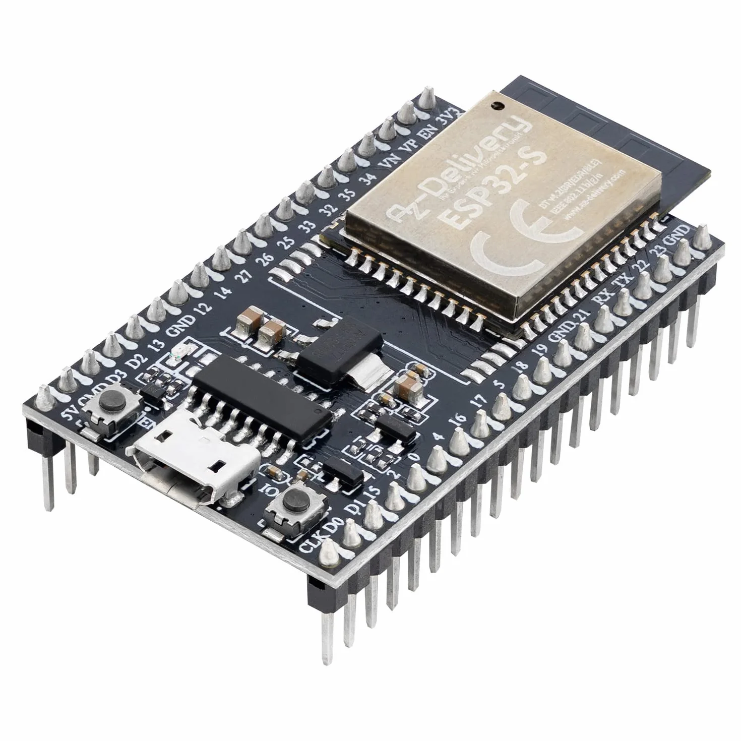 AZDelivery ESP32S Dev Kit C V4 NodeMCU WLAN WiFi Development Board kompatybilna z Arduino wraz z e-bookiem! (następca modułu ESP32S Dev Kit C V2)