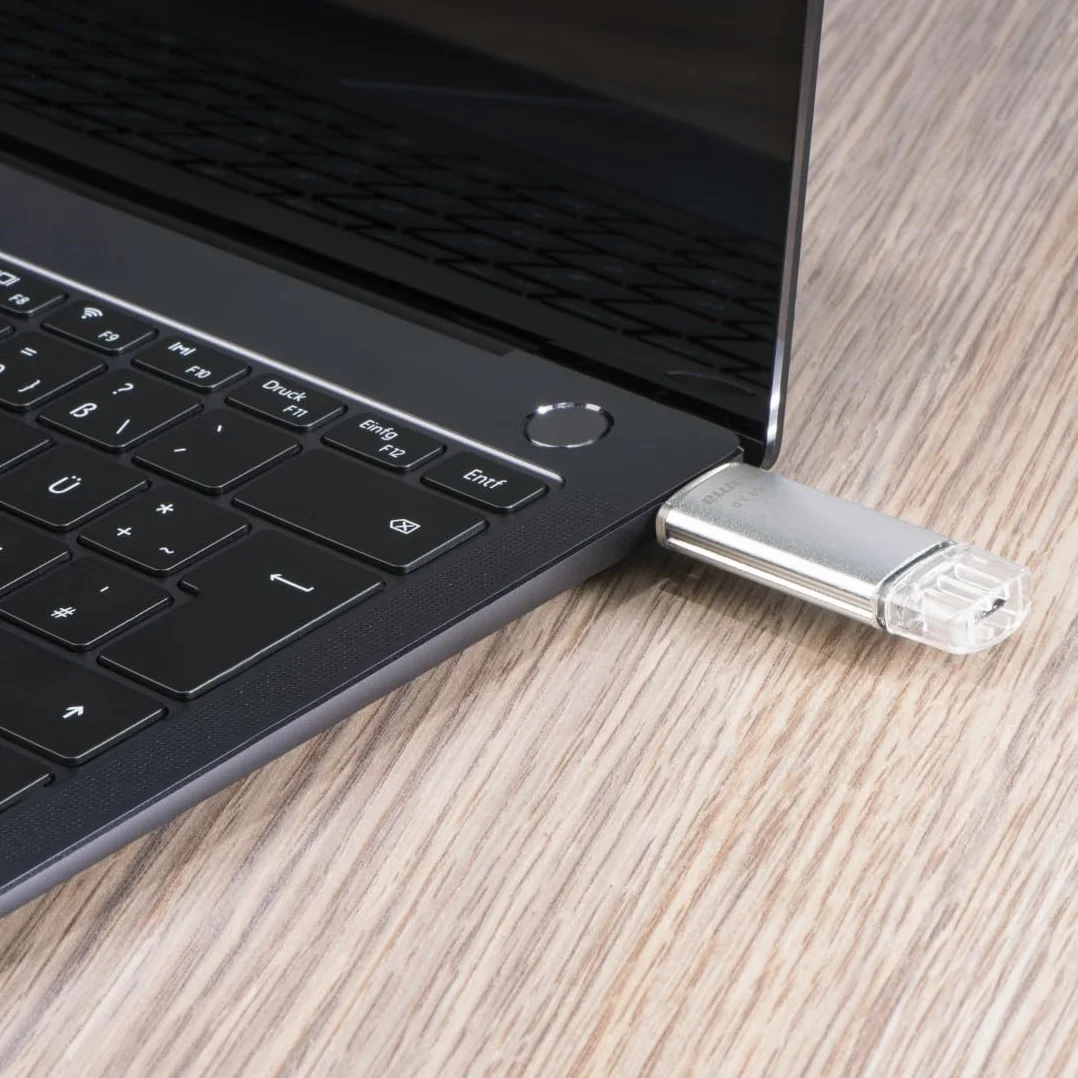 Hama C-Latea Pamięć USB C USB A 64 GB 40 MB/s Pendrive Srebrny