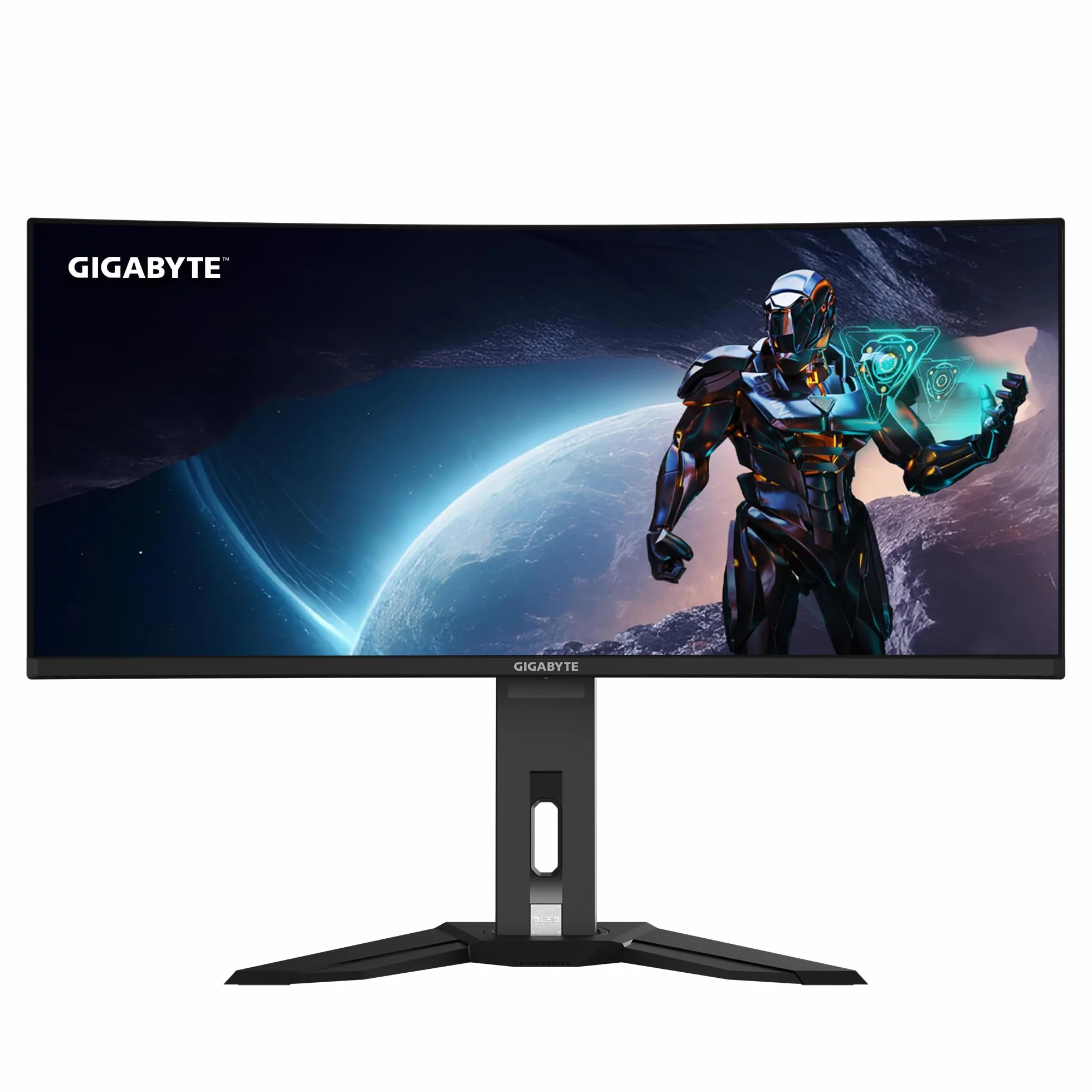 GIGABYTE 34" OLED WQHD MO34WQC2 zakrzywiony monitor do gier, 3440 x 1440, 240 Hz, 0,03ms, KVM, 250 CD/m², FreeSync Premium Pro, DisplayHDR True Black 400, HDMI 2.1, Displayport 1.4