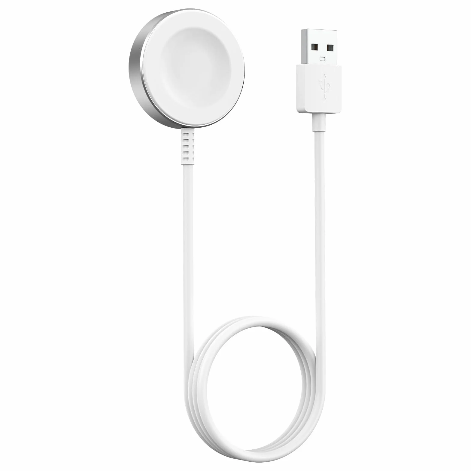 Wireless Charger Compatible with Huawei Watch GT6/5/4/3/2 Pro/Watch 5/4/3/Fit 4/Ultimate/D2 - Standard & Pro Models, Aluminum Alloy Charger Dock with a 100 cm Charging Cable, White