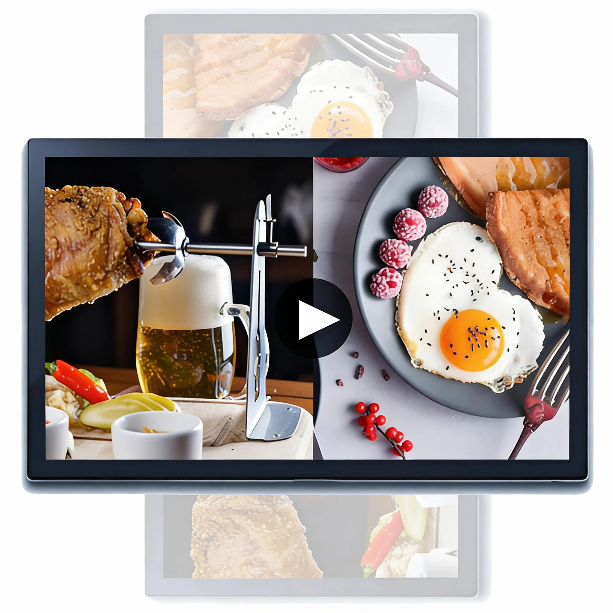 Kiosk cyfrowy, odtwarzacz multimediów reklamowych, ekran Digital Signage, przełączanie trybu poziomego i pionowego, zapętlanie, inteligentny podział ekranu 18.5inches