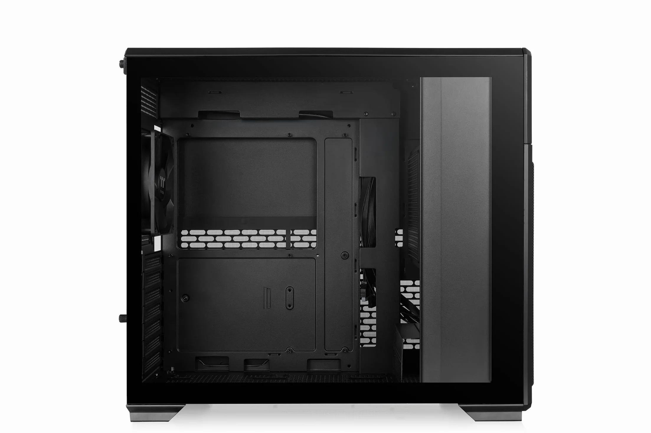 Thermaltake TR300 TG | Black | Tempered Glass | Power Extension Cord | 120mm Fan