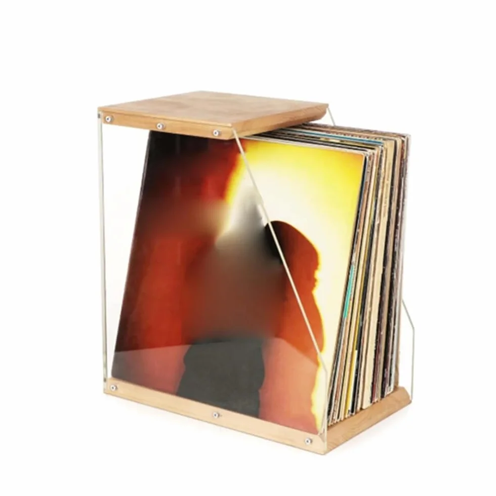 Uchwyt na płyty CD Etui do przechowywania płyt CD z litego drewna, stojak na płyty, dekoracja biurka, do książek, magazynów, domu, sypialni, miłośników muzyki