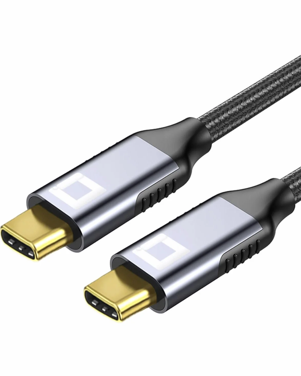 CO2 Kabel USB-C Thunderbolt 4.0, Ultra szybka transmisja danych 40 Gb/s, Obsługuje 8K/60 Hz, Szybkie Ładowanie 240W, Aluminium Space Grey, Kompatybilny z iPhone, MacBook, iPad Pro, USB typ C (1,2m)