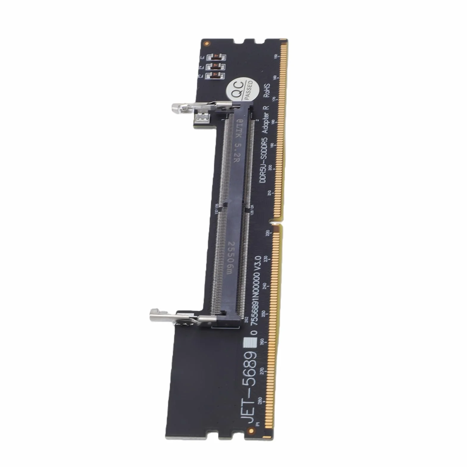 Spacnana Adapter DDR5 U DIMM do SO DDR5 RVS, Konwerter Pamięci Laptopa na Komputer Stacjonarny z Ulepszonymi Możliwościami Testowania, do Naprawy i Konserwacji Komputerów