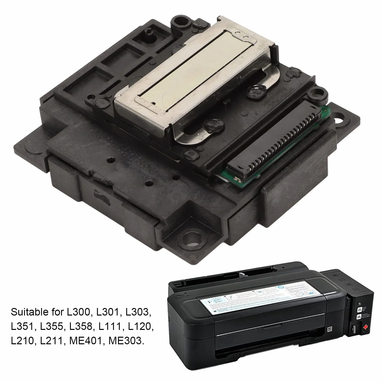 Kolorowa Głowica Drukująca L301, Wymienna Głowica Drukująca do Epson L300 L301 L303 L351 L355 L358 L111 L120 L210 L211 ME401 ME303, Części Zamienne do Drukarki