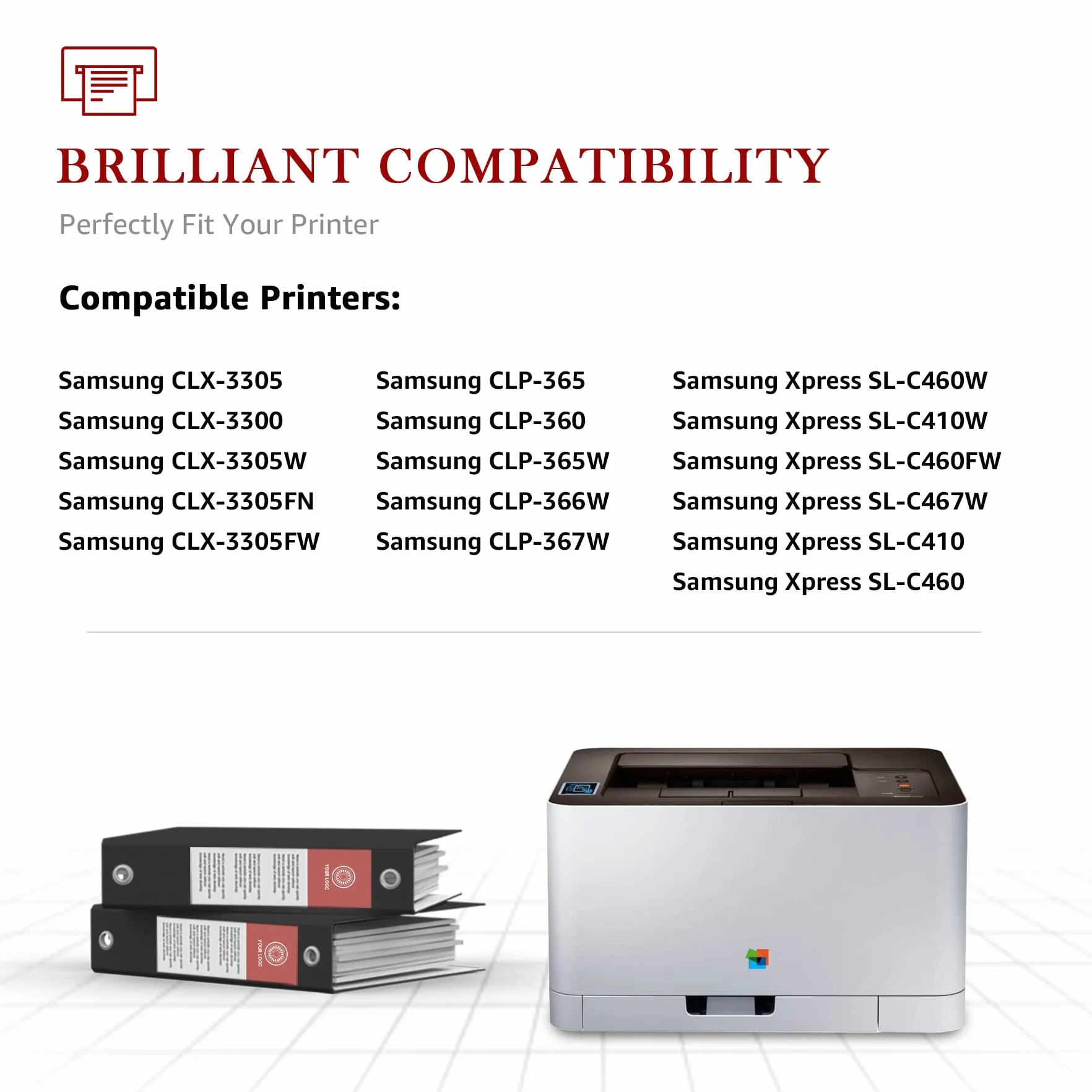 Toner Kingdom Zamiennik kompatybilny z Samsung CLT-406S CLT-P406C CLT-K406S toner do Samsung Xpress SL C410W C460FW C460W C463W CLP-360 360N CLP-365 365W CLX-3300 CLX-3305 CLX-3333 05W