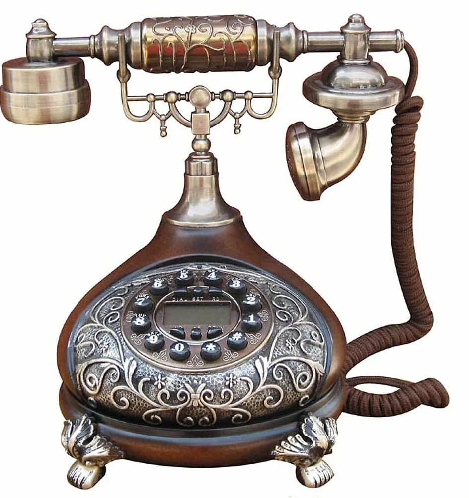 Telefon domowy Telefony zabytkowe Telefon stacjonarny z lat 60. z klasyczną kartą wybierania w stylu poczty ogólnej Desner Telefon retro Telefon zabytkowy Klasyczny telefon biurkowy