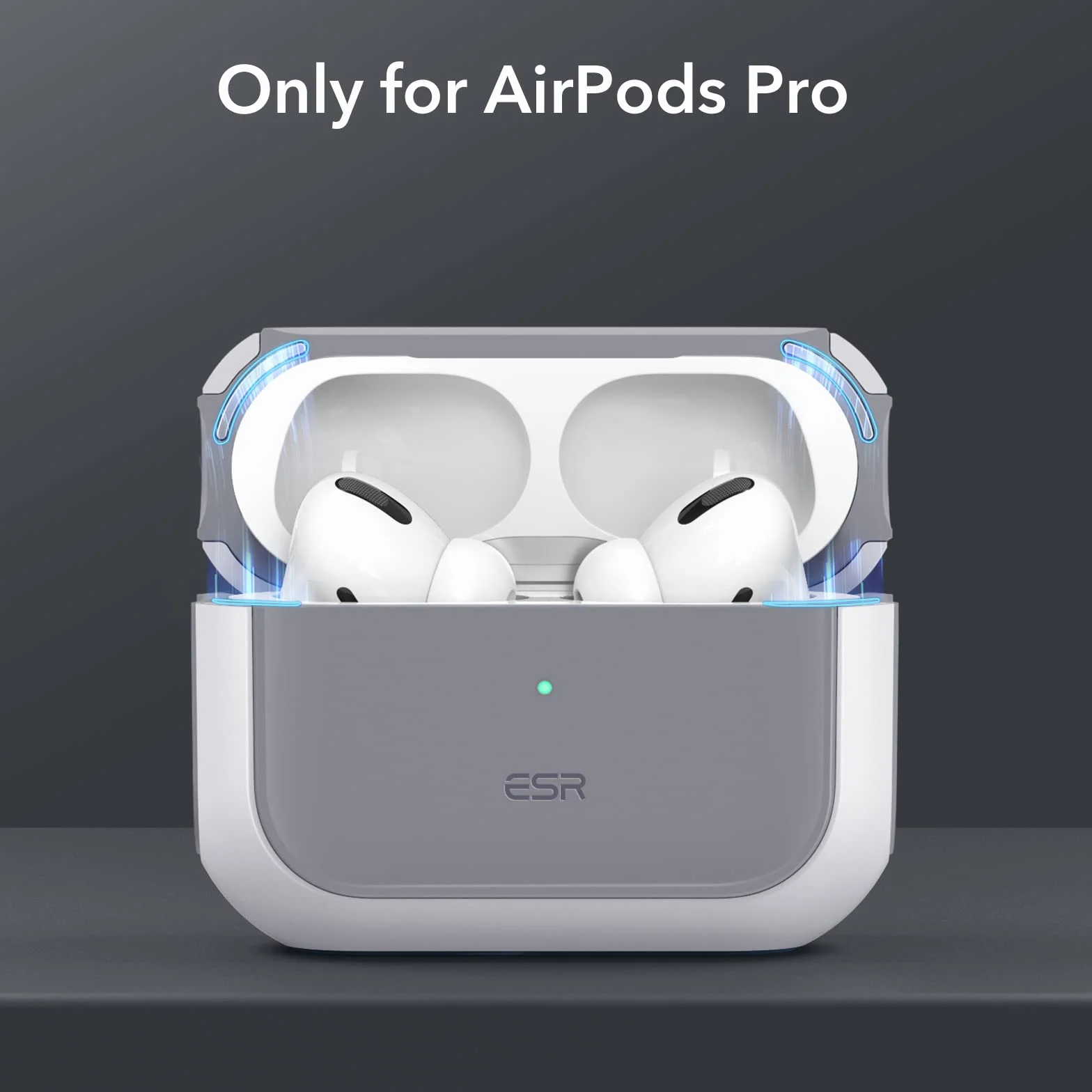 ESR Orbit Hybrid Etui HaloLock kompatybilne z AirPods Pro 2. generacji MagSafe Ready ochrona przed upadkiem białe