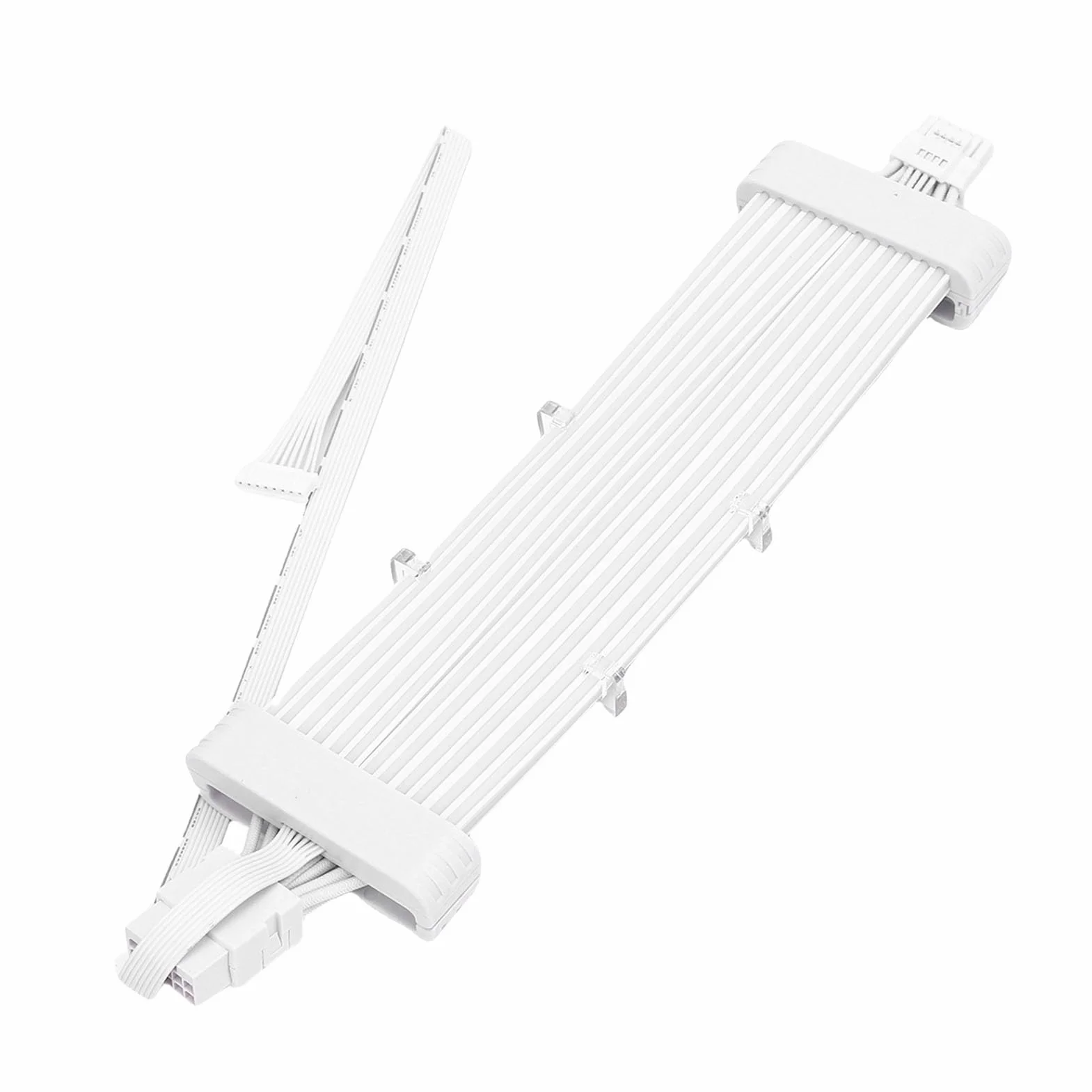 Naroote Kabel Zasilacza ARGB, Miękka Elastyczna Silikonowa Taśma LED, 120 Koralików 16,8 Mln Kolorów 16PIN Kabel ARGB do Płyty Głównej Komputera PC Obudowa Karty Graficznej Decor (Kontroler SK3 Biały)