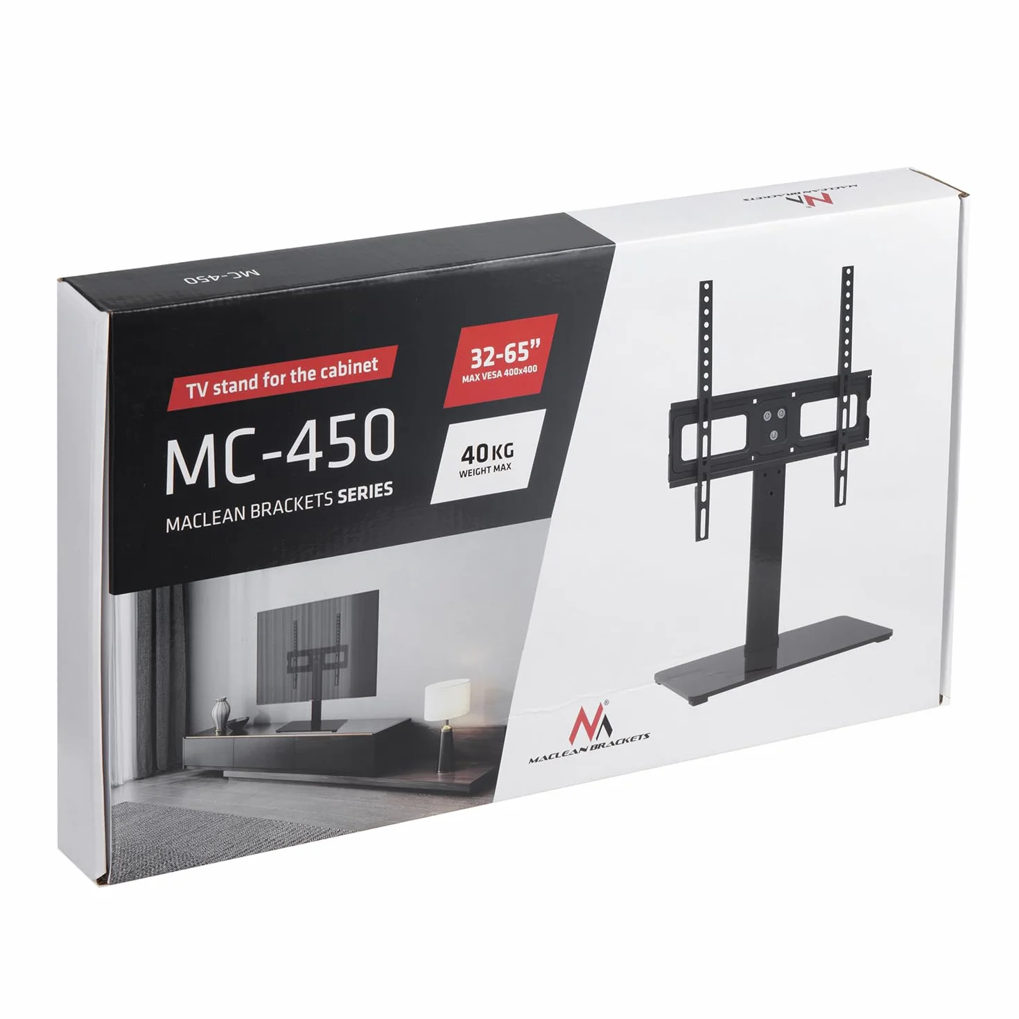 Maclean MC-450 stojak na telewizor 32-65" 40 kg VESA 400x400 regulacja wysokości