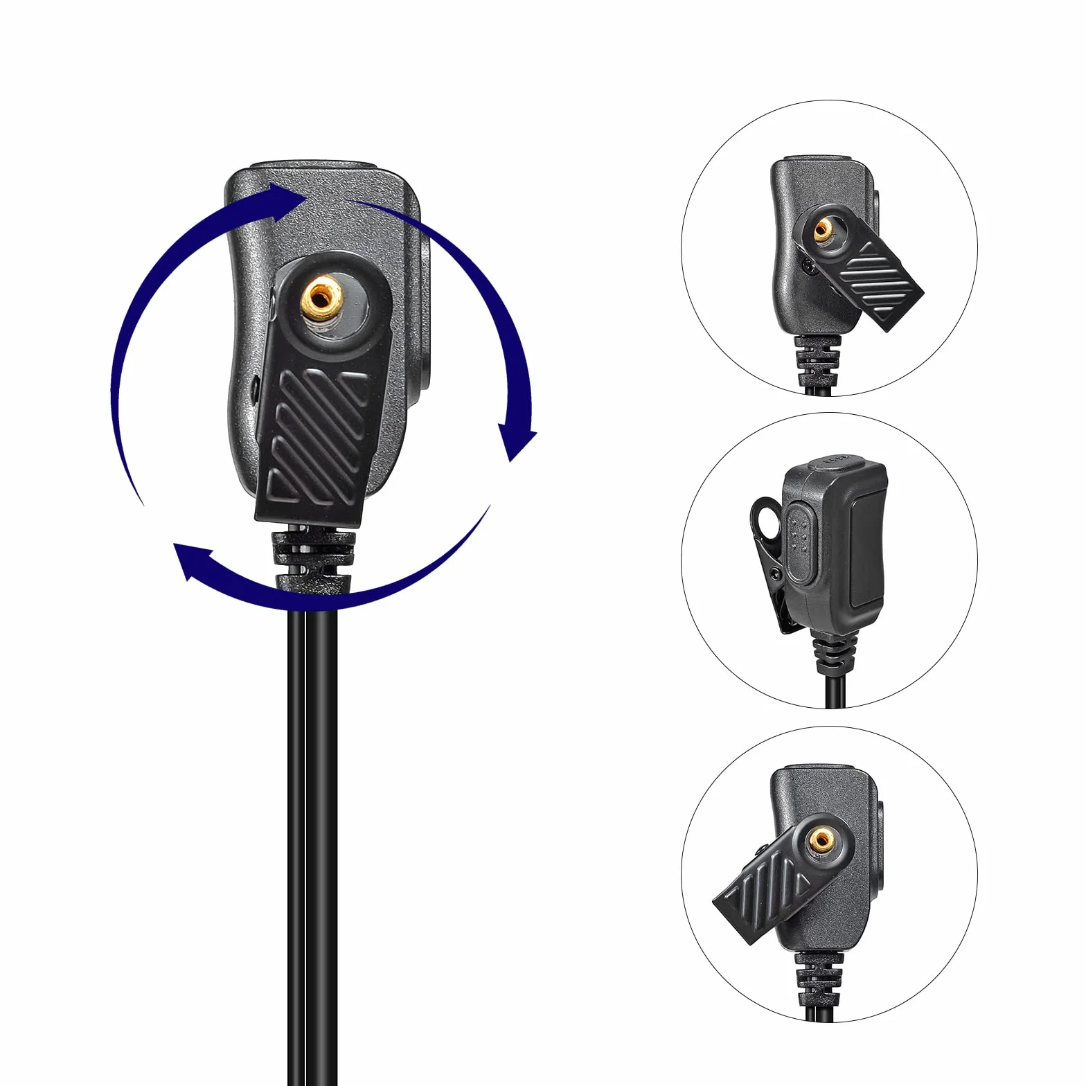 UAYESOK Słuchawki Walkie Talkie w kształcie G do wielu pinów, zestaw słuchawkowy radiowy policyjny z mikrofonem PTT, do Motorola DP3400 DP3401 DP3600 DP3601 DP4400 DP4800 DP4801 dwukierunkowe radio