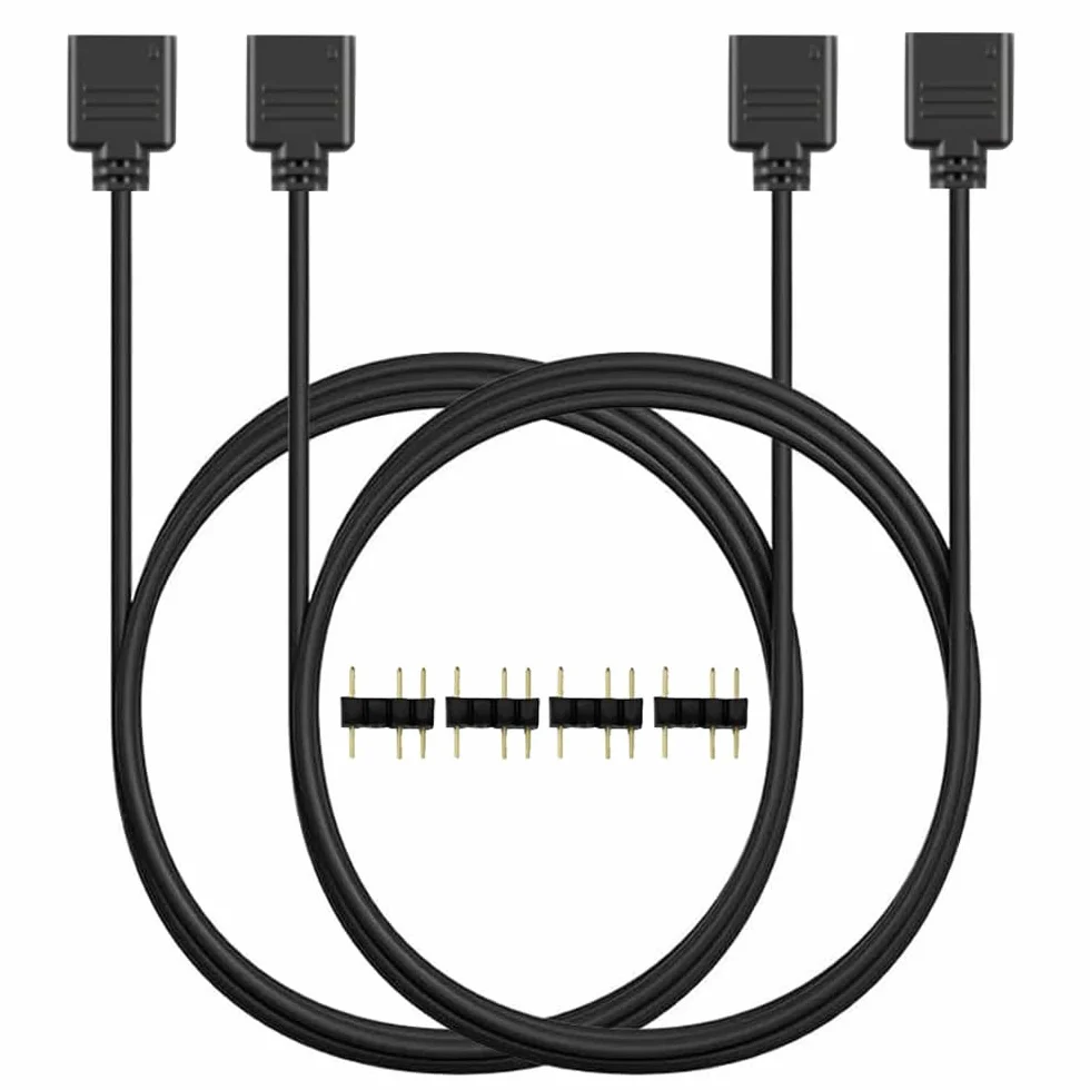 Gebildet Kabel Przedłużający ARGB 100cm, 5V, 3-pinowy, Adresowalny Rozdzielacz RGB, Kabel Synchronizacyjny do Przedłużenie Wentylatorów ARGB w Komputerach PC lub Serii LED