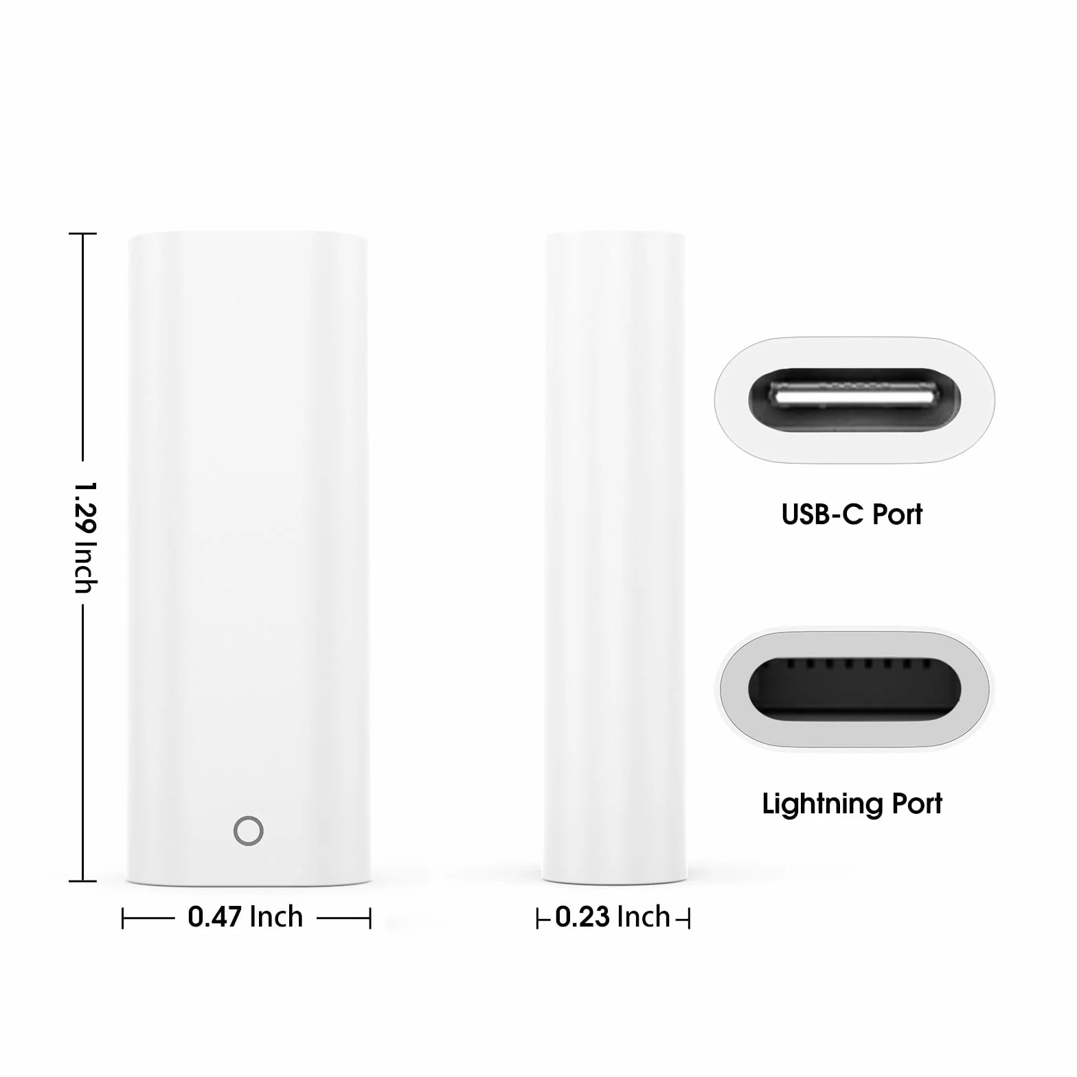 TechMatte Ładowarka do Apple Pencil 1. generacji, złącze ładowarki Lightning na USB‑C, obsługuje parowanie z iPadem 10./11. generacji A16 2025.