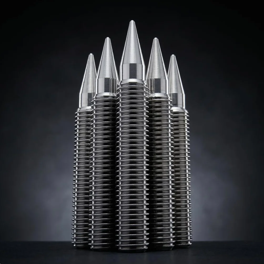 PrecisionGeek - Kolce Głośnikowe M10 x 55mm L- 75mm, Stal Nierdzewna, z Gniazdem Imbusowym (4 sztuki)