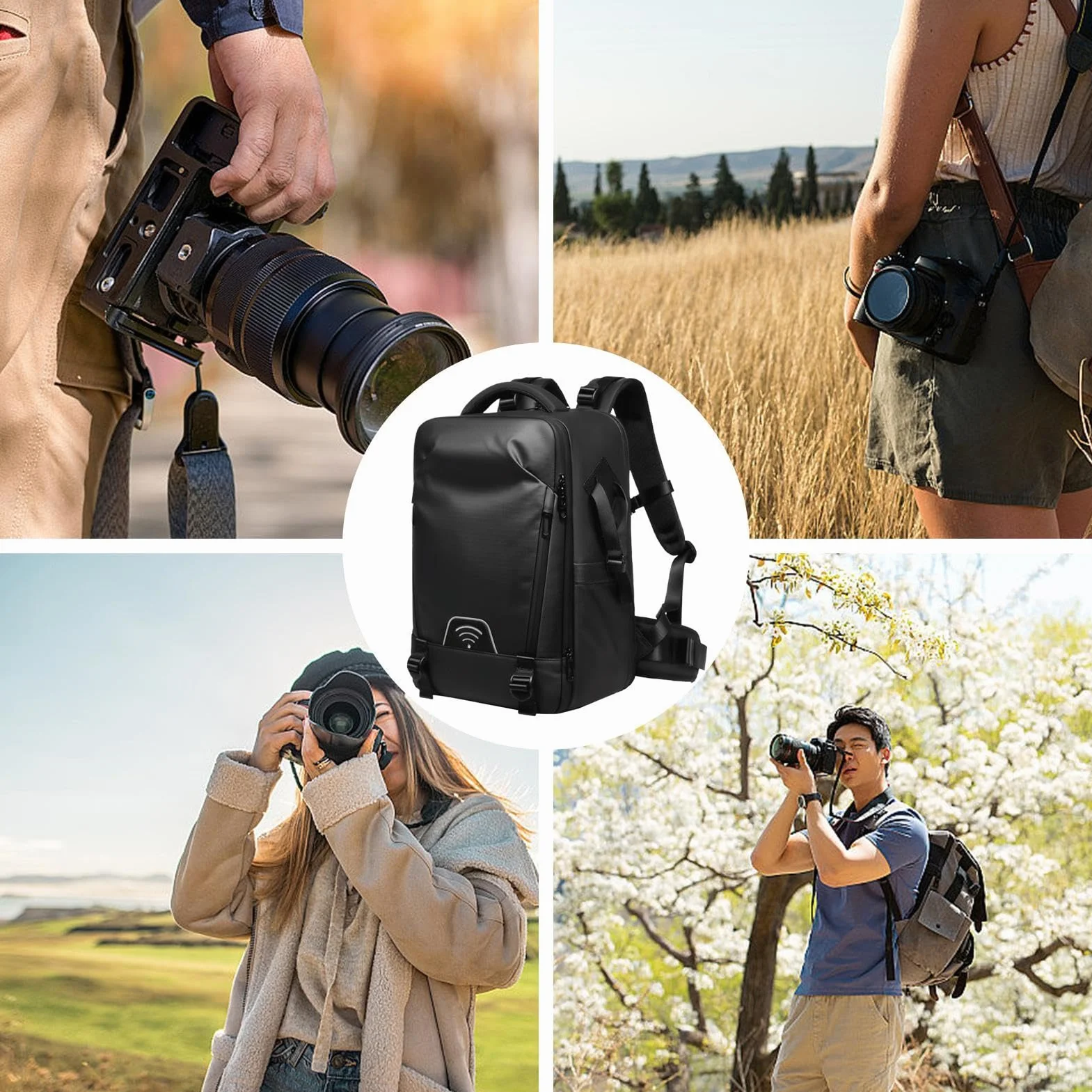 Przechowywanie sprz?tu fotograficznego | Torba sprz?t fotograficzny | Plecak aparat zewn?trzny | Du?y plecak outdoorowy, odporny wstrz?sy, regulowany, 30 x 17 x 40 cm / 11,81 x 6,69 | Plecak fotograficzny, profesjonalny plecak na aparat do przechowywania