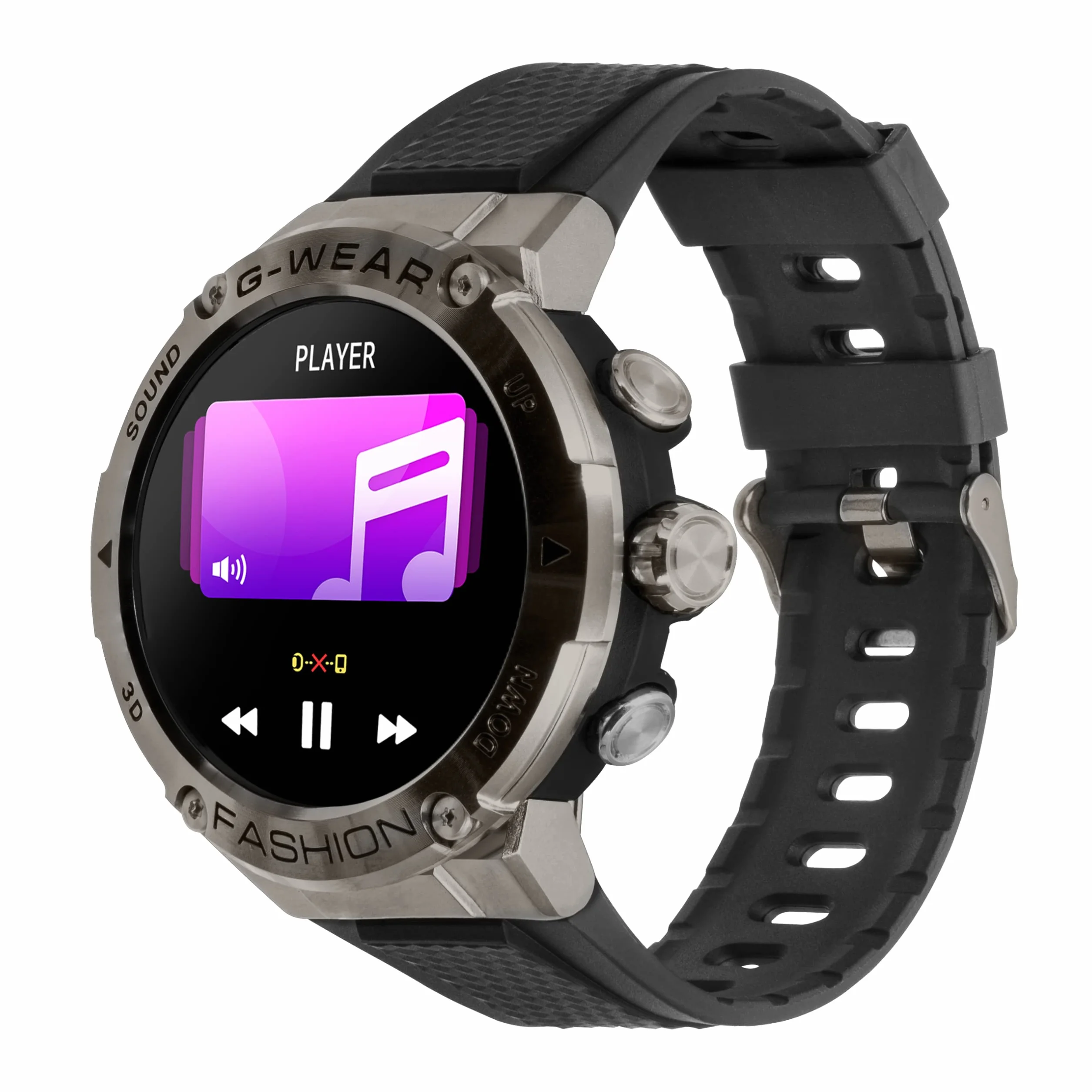 Watchmark G-Wear Smartwatch, Czarny, 36 mm