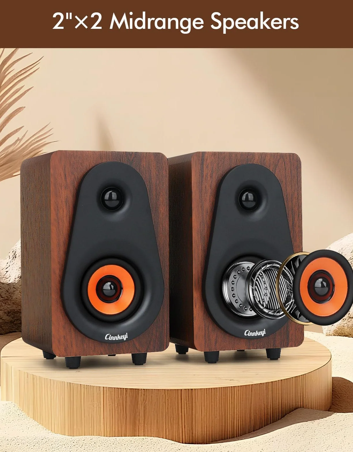 2.1 Głośnik komputerowy z subwooferem, podwójny głośnik stereo, średnio-wysokotonowy, Bluetooth/USB, podwójny tryb głośników PC, regulator głośności, system dźwiękowy do laptopa/komputera