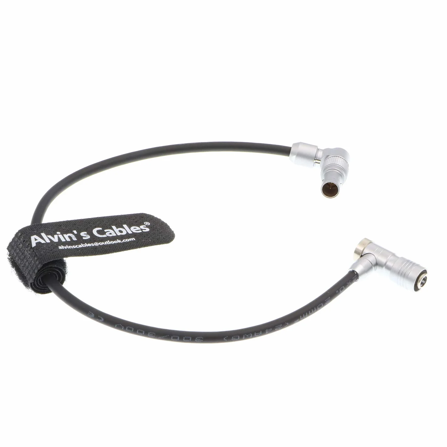 Alvin's Cables Z CAM E2 obrotowy kąt prosty 2-pinowy do 4-pinowy żeński kabel zasilający kątowy do monitora Portkeys