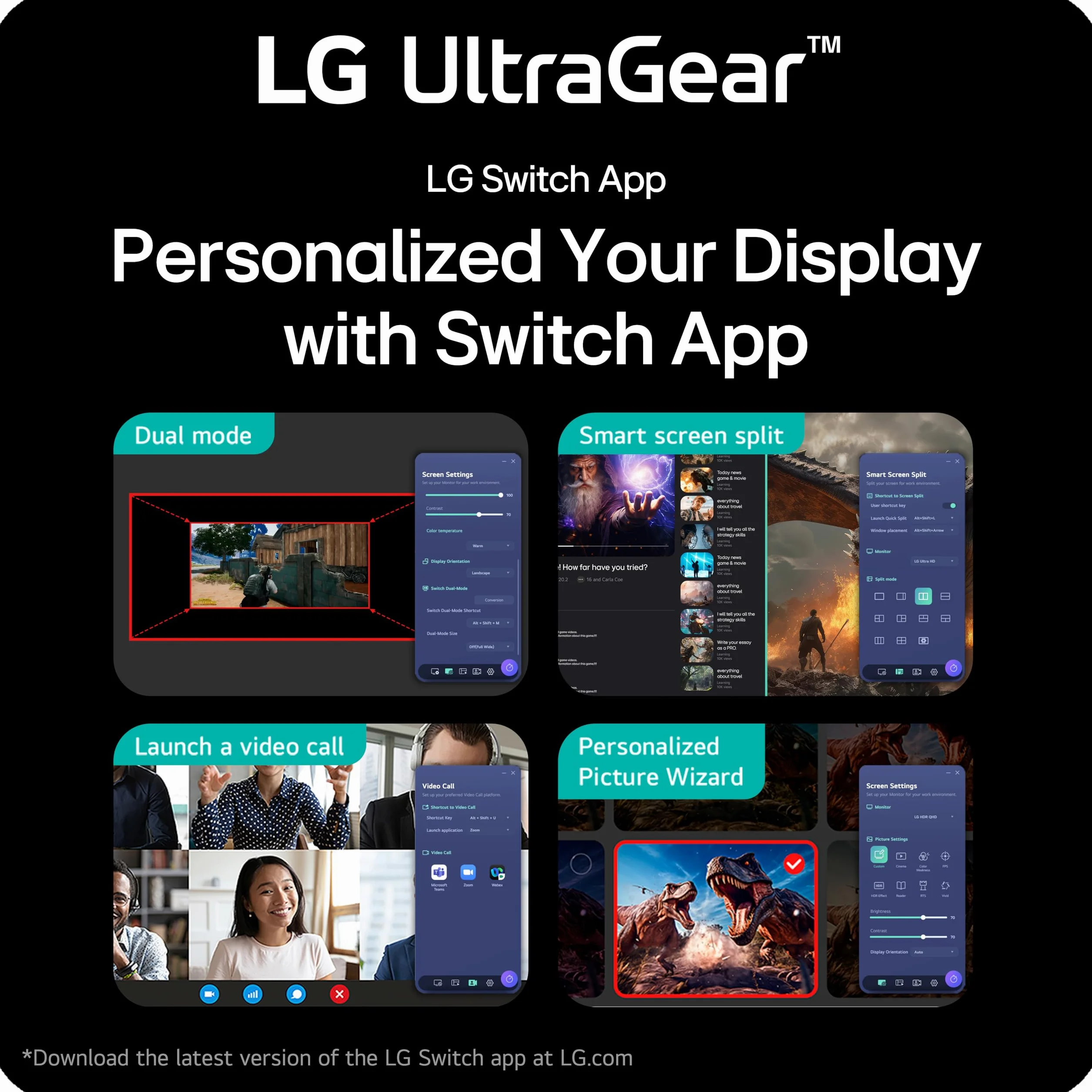 LG 27G610A-B Ultragear QHD 27 cali (2560 x 1440) monitor do gier IPS, 200 Hz, 1 ms, AMD FreeSync Premium, VESA DisplayHDR 400, HDMI, DisplayPort, pochylany, wysoki, obrotowy stojak, czarny