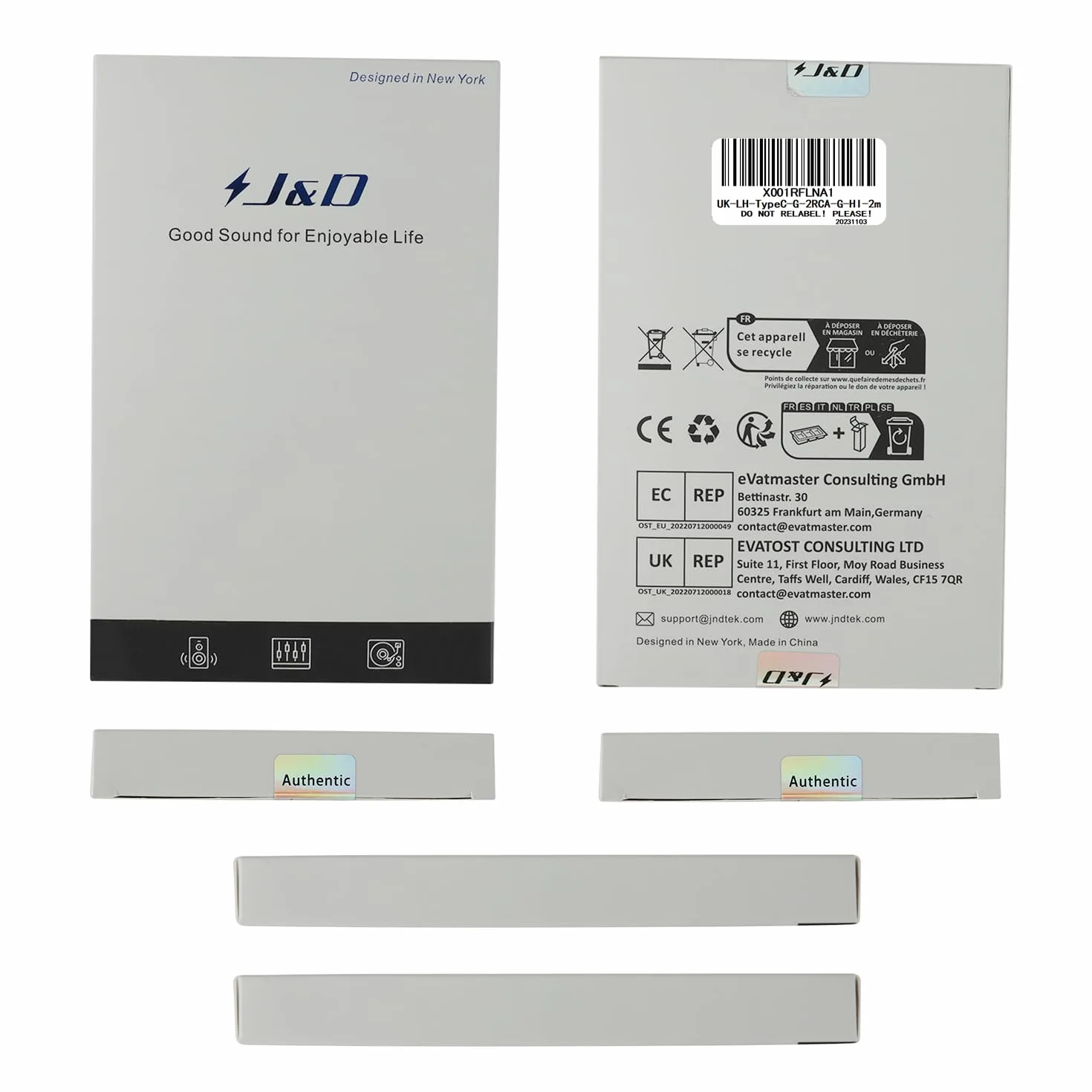J&D USB-C do 2 RCA Kabla, USB Type-C do 2 RCA Męskiego Audio Stereo Y Rozdzielacza Kabla Przewodu Dostosowany Dla iPhone 16/17 Serii, Google Pixel 10/9/8, MacBook Pro, Tablety, Laptopy, 2 m