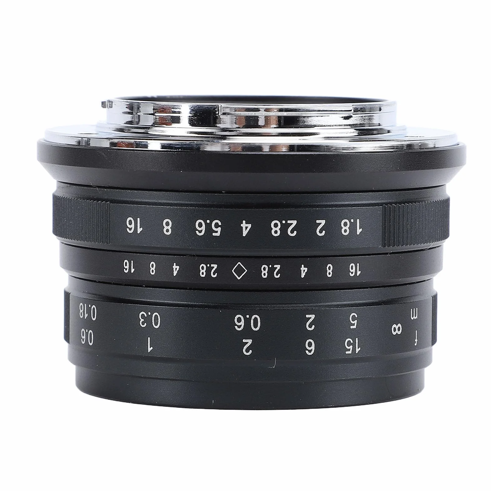 Zapasowy Obiektyw Aparatu, Obiektyw Stałoogniskowy o Dużej Przysłonie 25 Mm F1,8, Ręczny Zamiennik Obiektywu o Stałej Ogniskowej do Aparatu X-T1 X-T2 X-T3 X-T4 FX Mount, Czarny