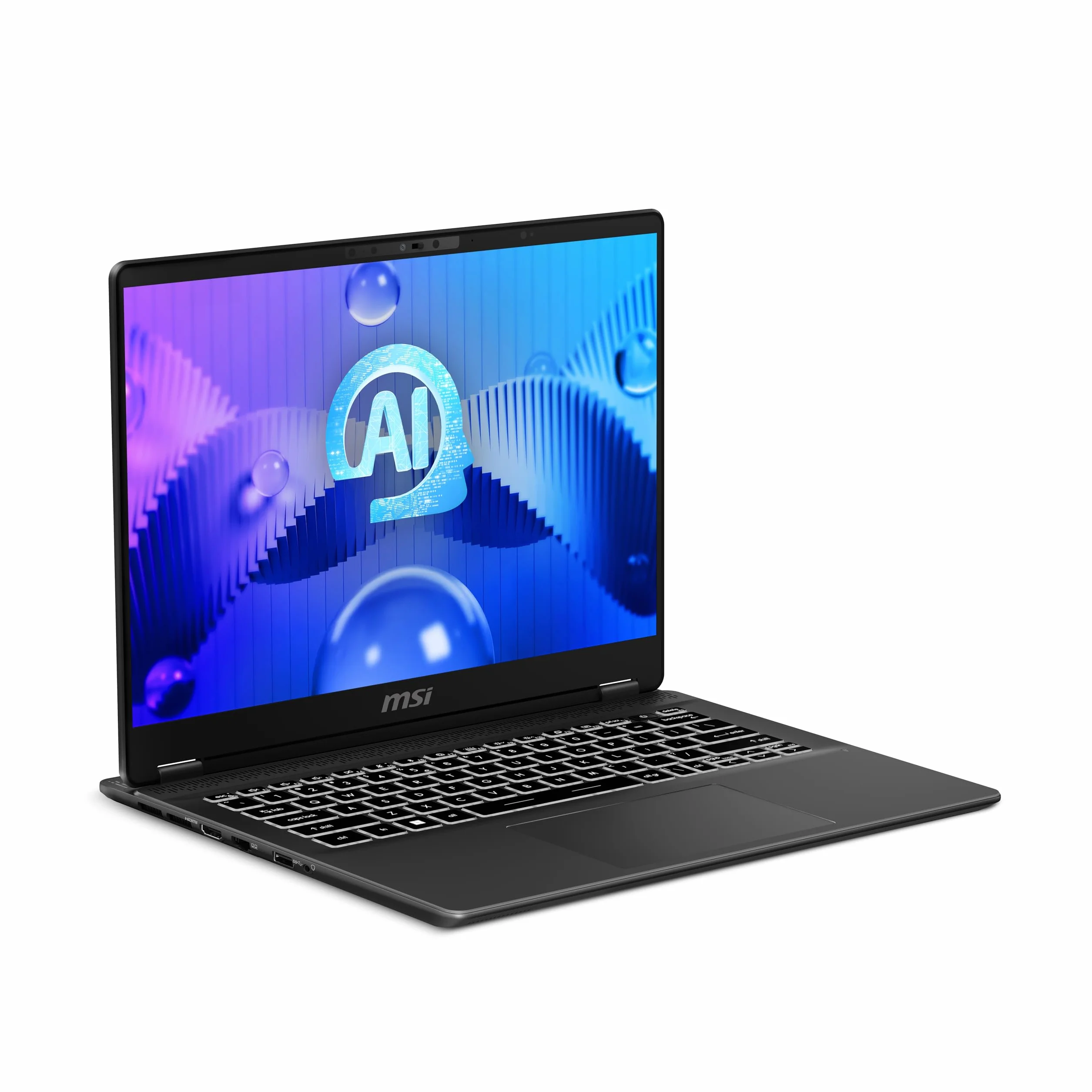 MSI Prestige 14 AI Studio C1UDXG-060IT, notebook 14" FHD+ 144 Hz, Intel Core Ultra 7 155H, Nvidia RTX 3050, 6 GB GDDR6, 1 TB SSD PCIe4, 16 GB DDR5 5600 MHz, WiFi 7, Win 11 Home [Layo] WITA