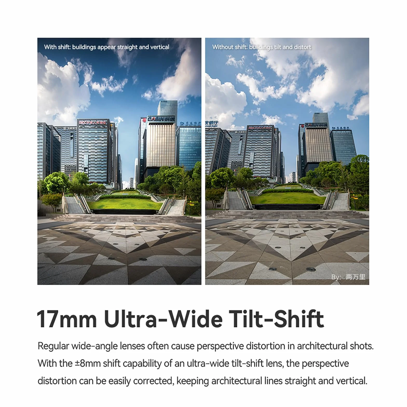 TTARTISAN Tilt-Shift 17 mm f4 E, Tilt Shift Full Frame 17 mm f/4 Ręczna regulacja ostrości, obiektyw Prime do montażu FE (E-Mount)
