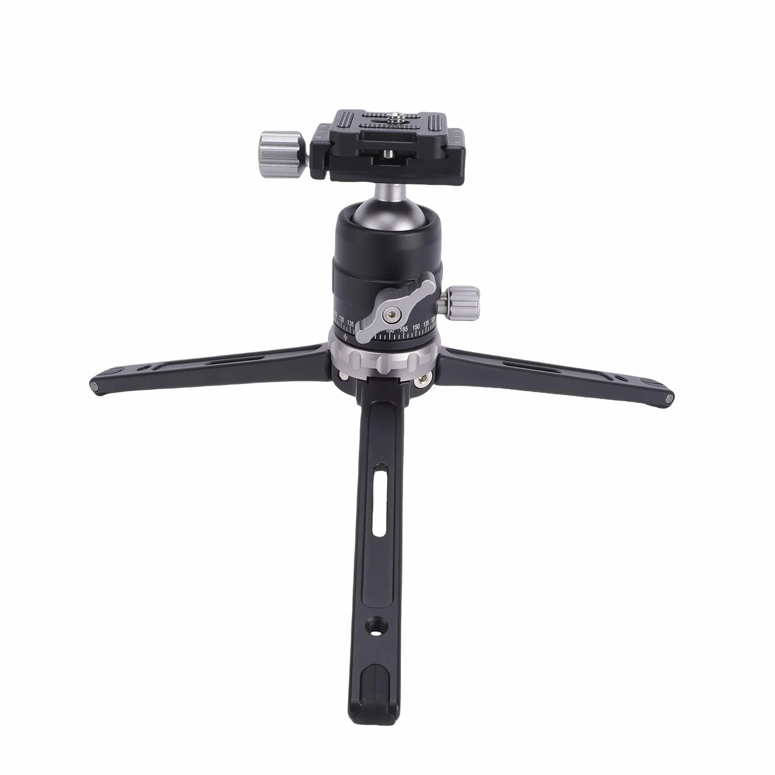 Cryfokt Stojak na Biurko Statyw z możliwością Regulacji 360 Stopni Przenośny Statyw do Kamer Vlog DSLR Lekki Aluminiowy 8,9 Cala (GREY)