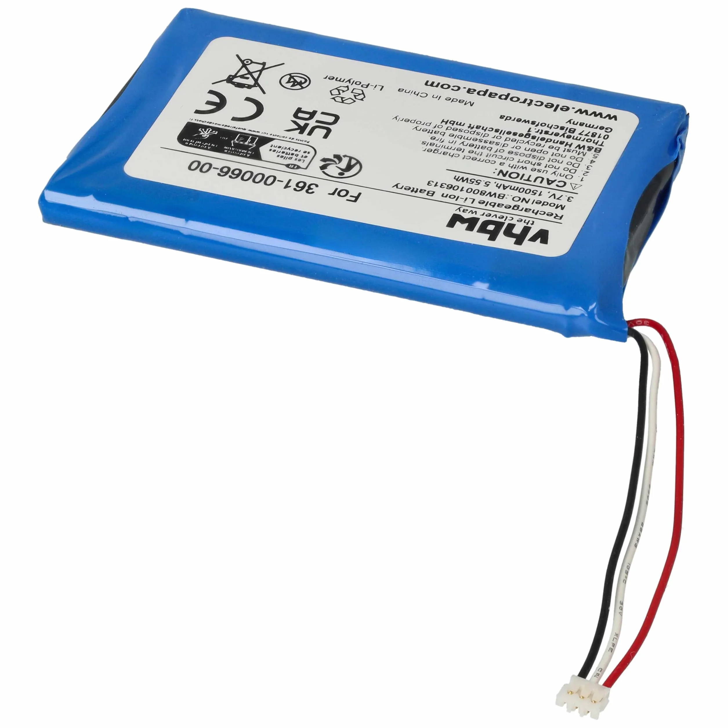 vhbw Bateria kompatybilna z Garmin Dezl 770, 760LMT-D, 760LMT GPS Navigation Navi (1500 mAh, 3,7 V, litowo-jonowa)
