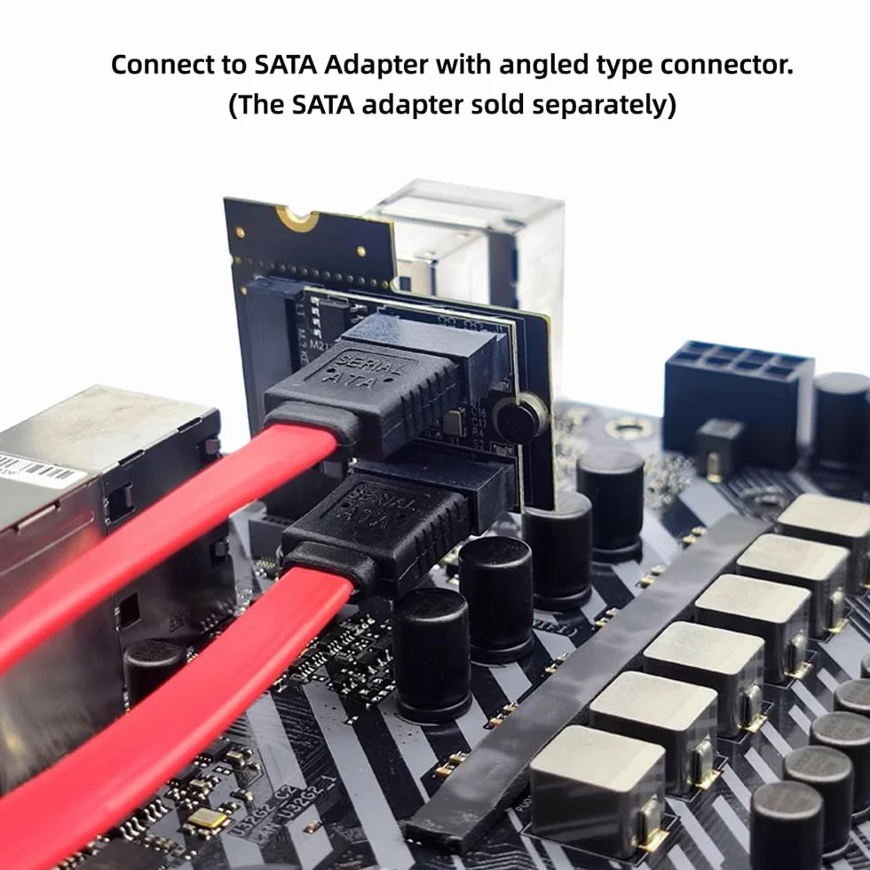 NGFF Key A+E PCI Express wtyczka na gniazdo, kątowy 90-stopniowy adapter niskiego profilu, adapter do kart przedłużających