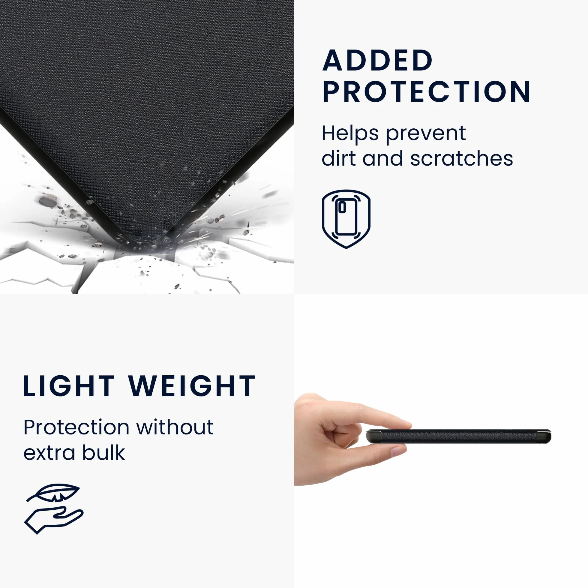 Kwmobile Etui z klapką kompatybilne z Kobo Libra Colour/Tolino Vision Color eReader Case karty tarota, ciemnoniebieskie, żółte, czarne